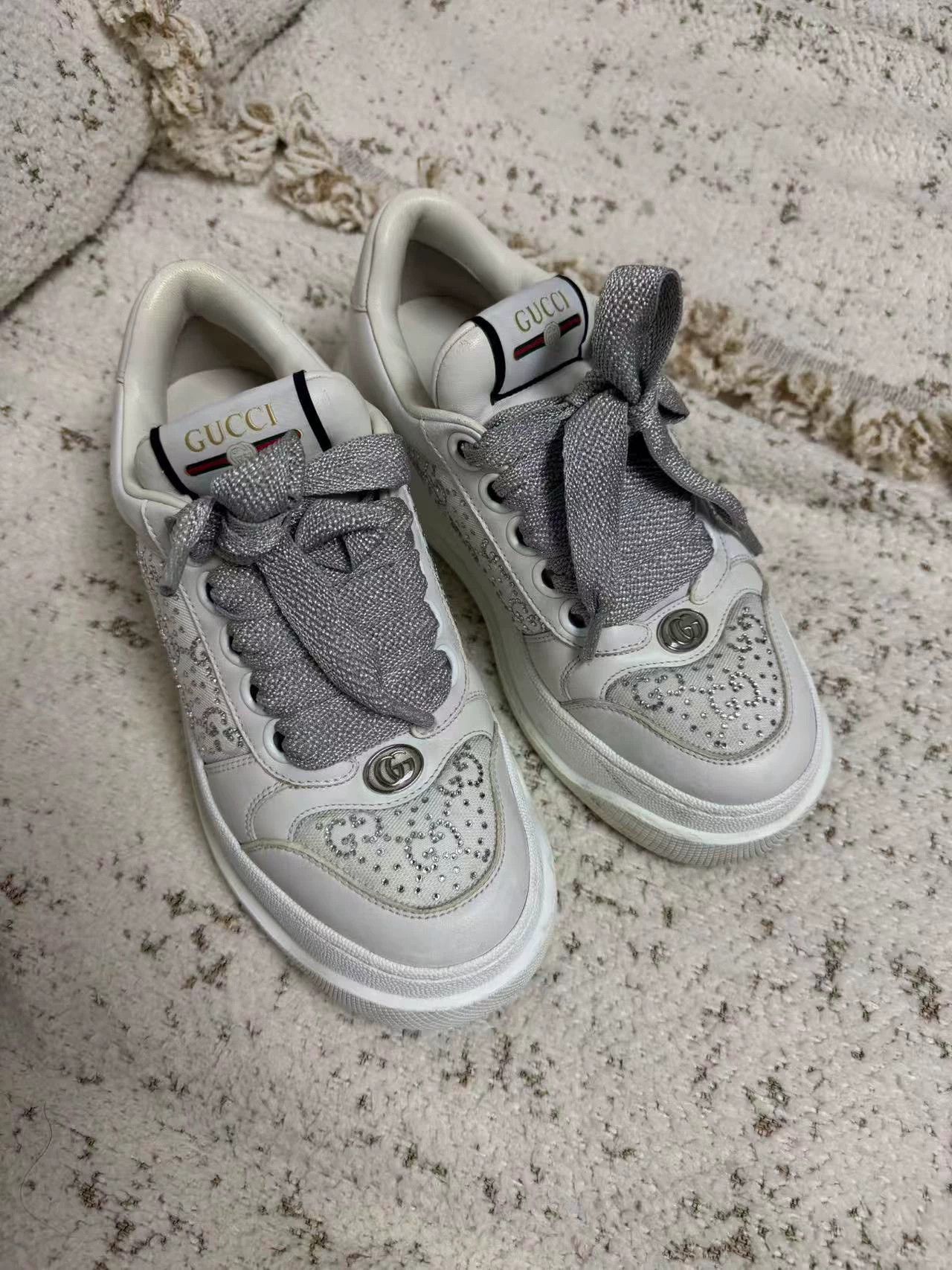 Gucci Gucci Full Pave Diamond Pangding 37 Size US 6.5 / IT 36.5 - 6 Thumbnail