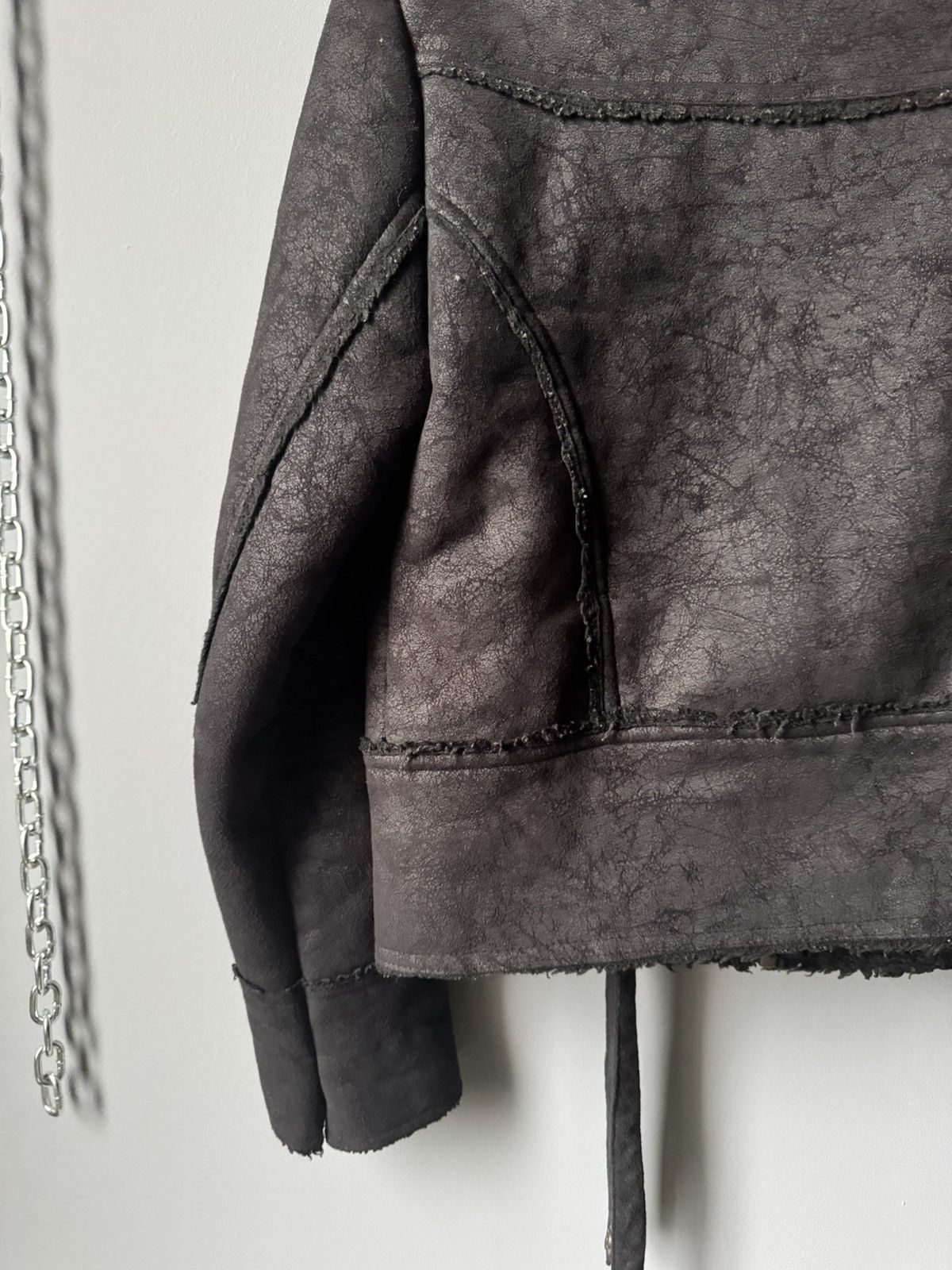 If Six Was Nine Rare fur fuzzy gothic bomber jacket if six was nine style Size M / US 6-8 / IT 42-44 - 8 Thumbnail