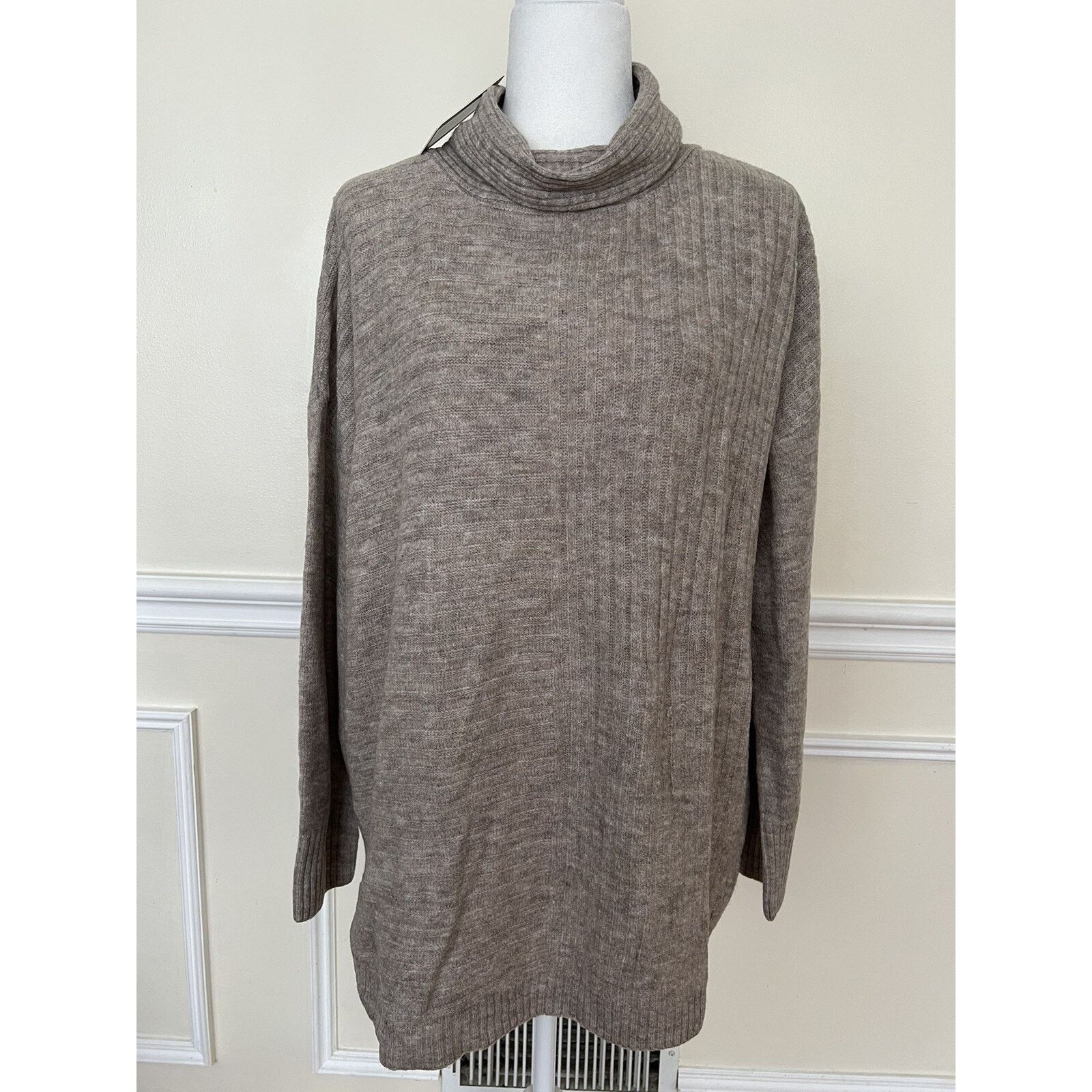 & Other Stories COMO VINTAGE Nordstrom Neck beige gray Sweater M NWT A003539 Size M / US 6-8 / IT 42-44 - 1 Thumbnail
