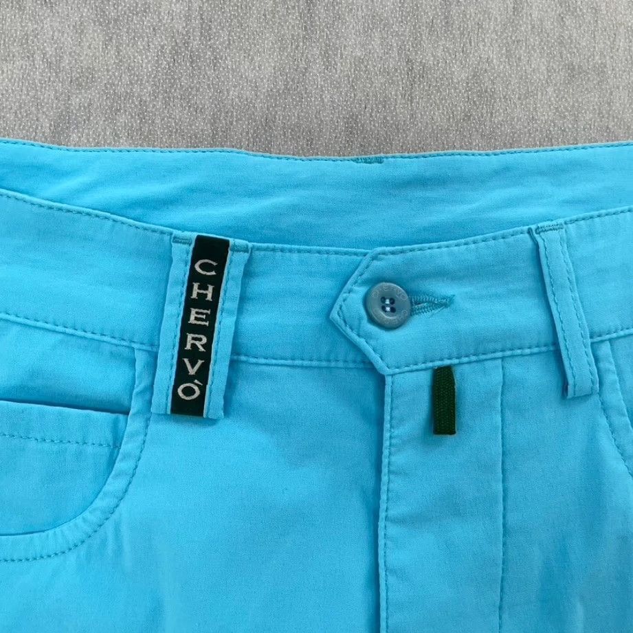Vintage Chervo Shorts Adult 32 Blue Bermuda Short Sports Golf Pockets Mens Size US 32 / EU 48 - 3 Thumbnail