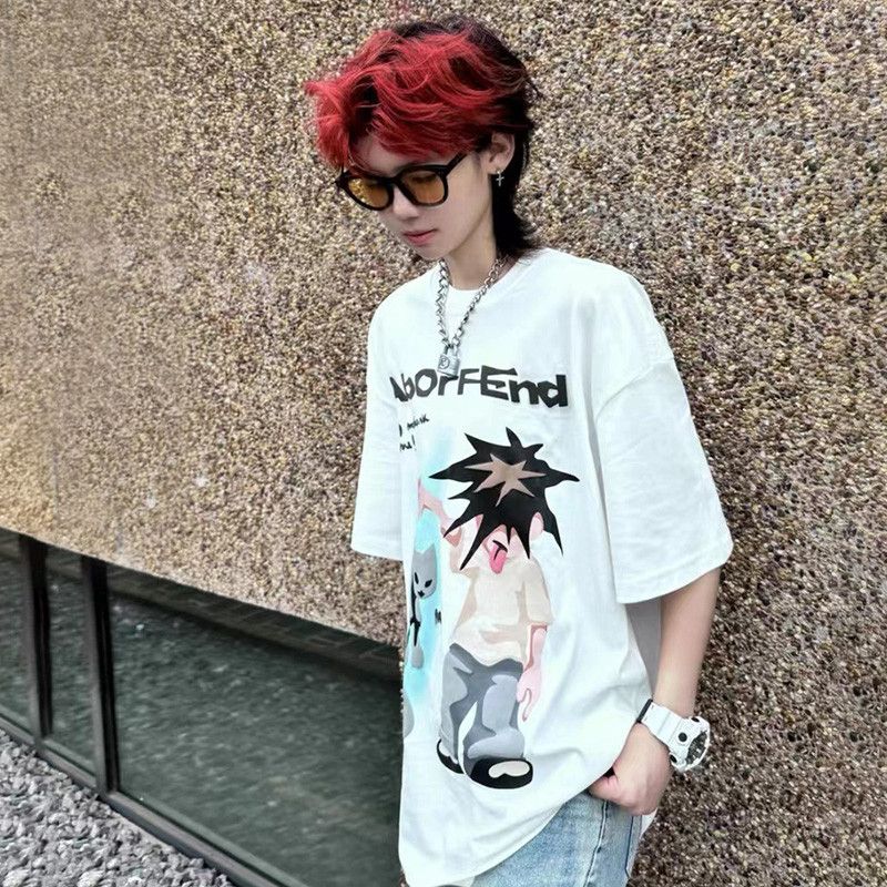 Japanese Brand Anime Printed Tee Streetwear Size US M / EU 48-50 / 2 - 1 Thumbnail
