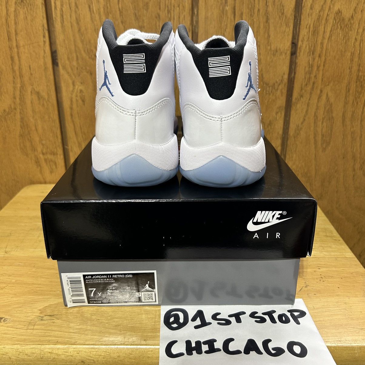 Designer × Jordan Brand × Nike Air Jordan Retro 11 Legend Blue 2024 GS Kids Size 7Y NEW Size US 7 / EU 40 - 4 Thumbnail