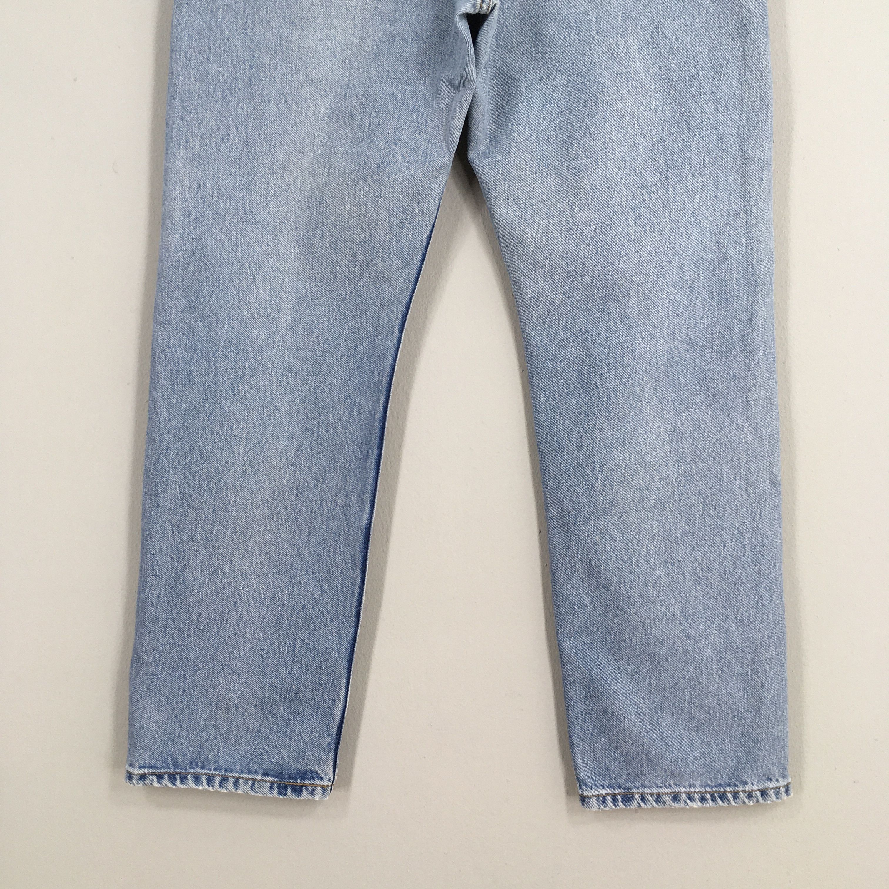 Levi's Size 31x28 Vintage 90s Levi's 505 Faded Blue Jeans S749 Size US 31 - 12 Thumbnail