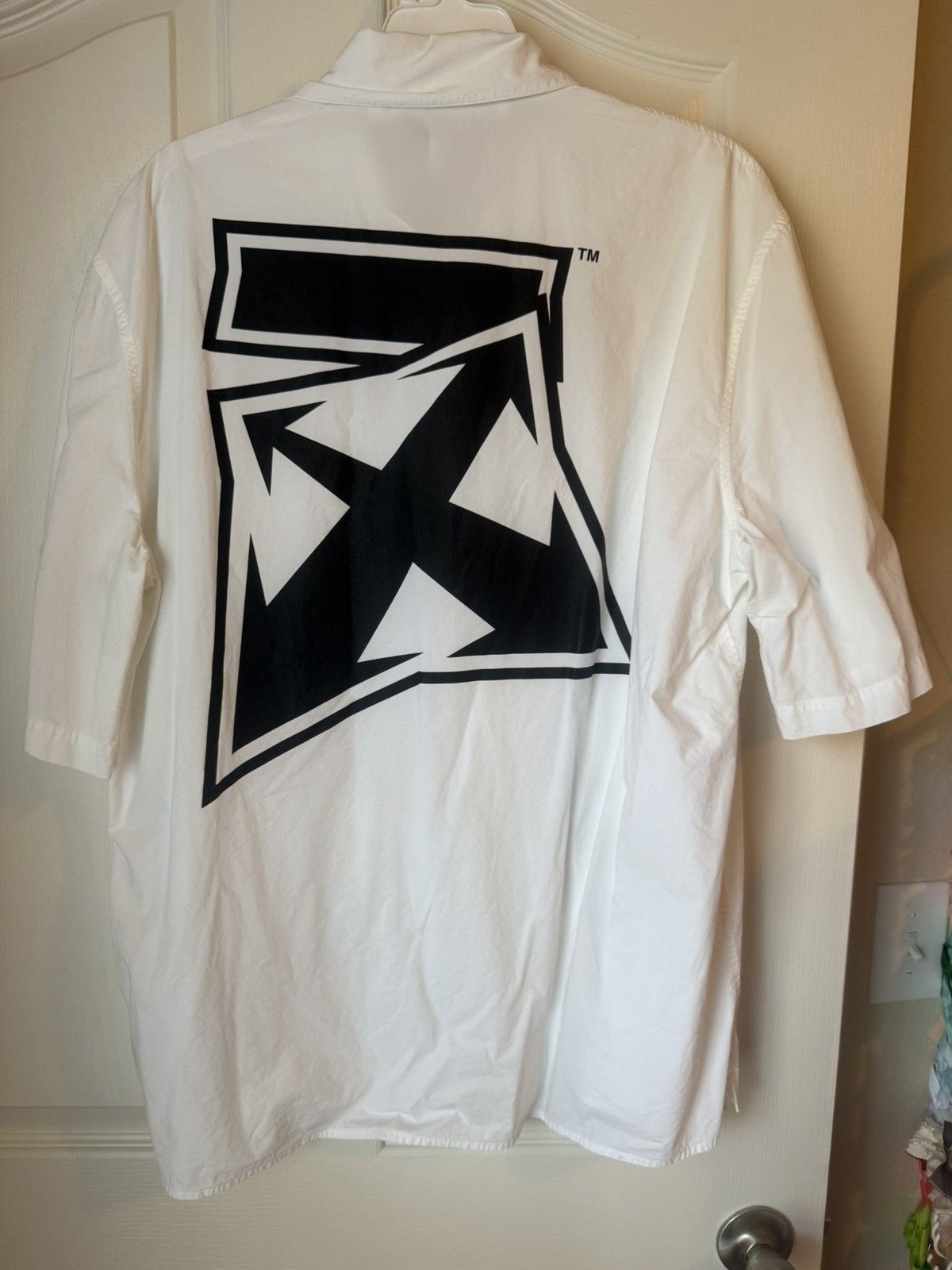Off-White × Virgil Abloh Off-white oversized button up Size US XL / EU 56 / 4 - 4 Thumbnail