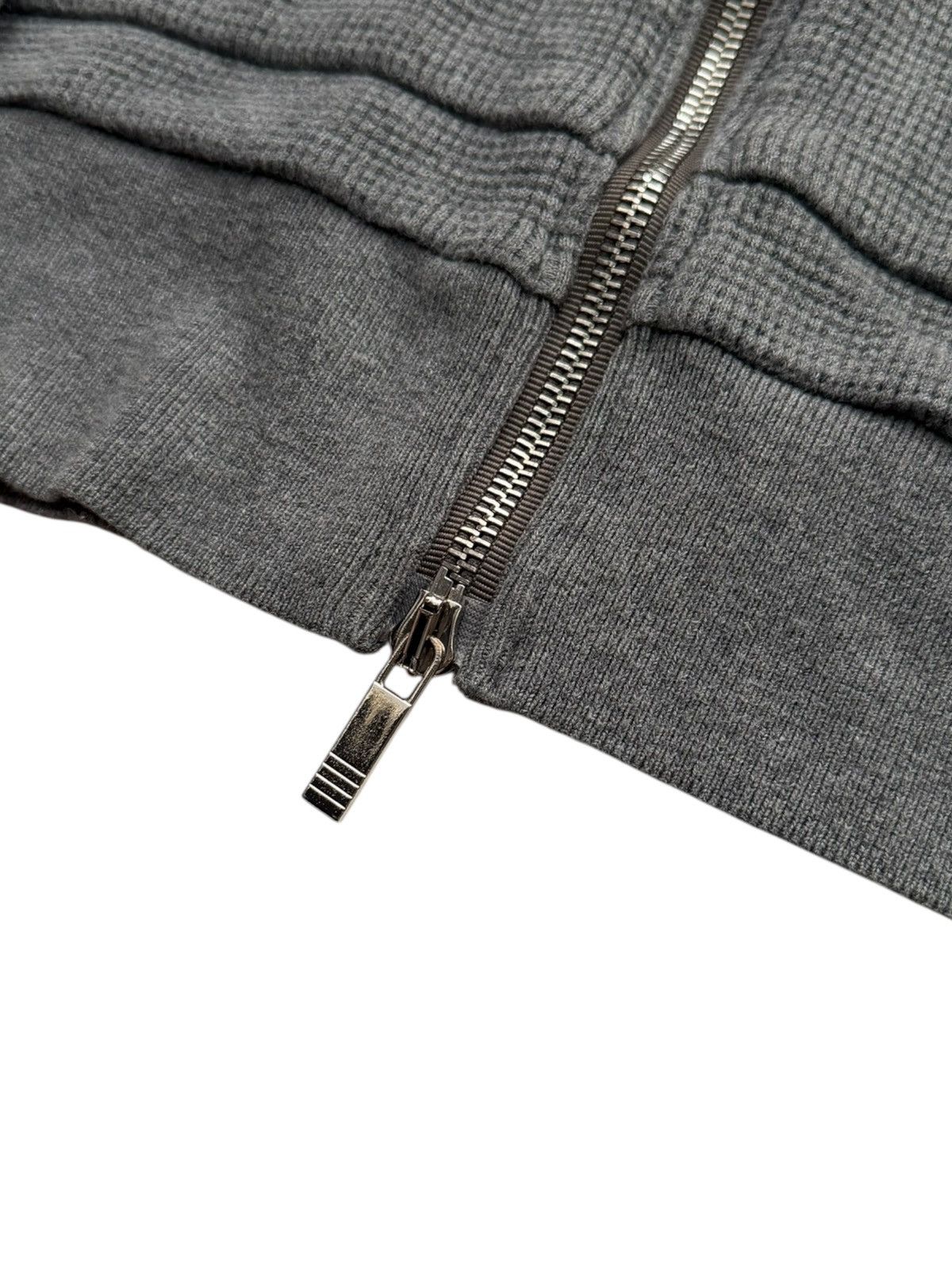 Thom Browne Heavy Engineered Waffle Zip Bar Thermal Hoodie Size US M / EU 48-50 / 2 - 5 Thumbnail
