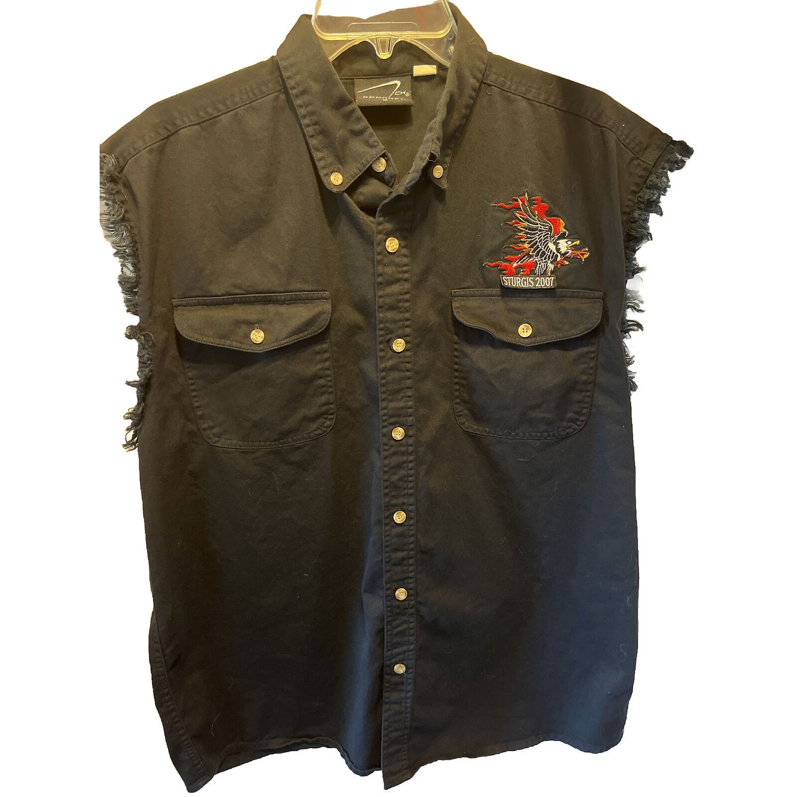 Other Sturgis Bike Week 2007 Men’s M Black Sleeveless Cotton Vest Size US M / EU 48-50 / 2 - 1 Thumbnail