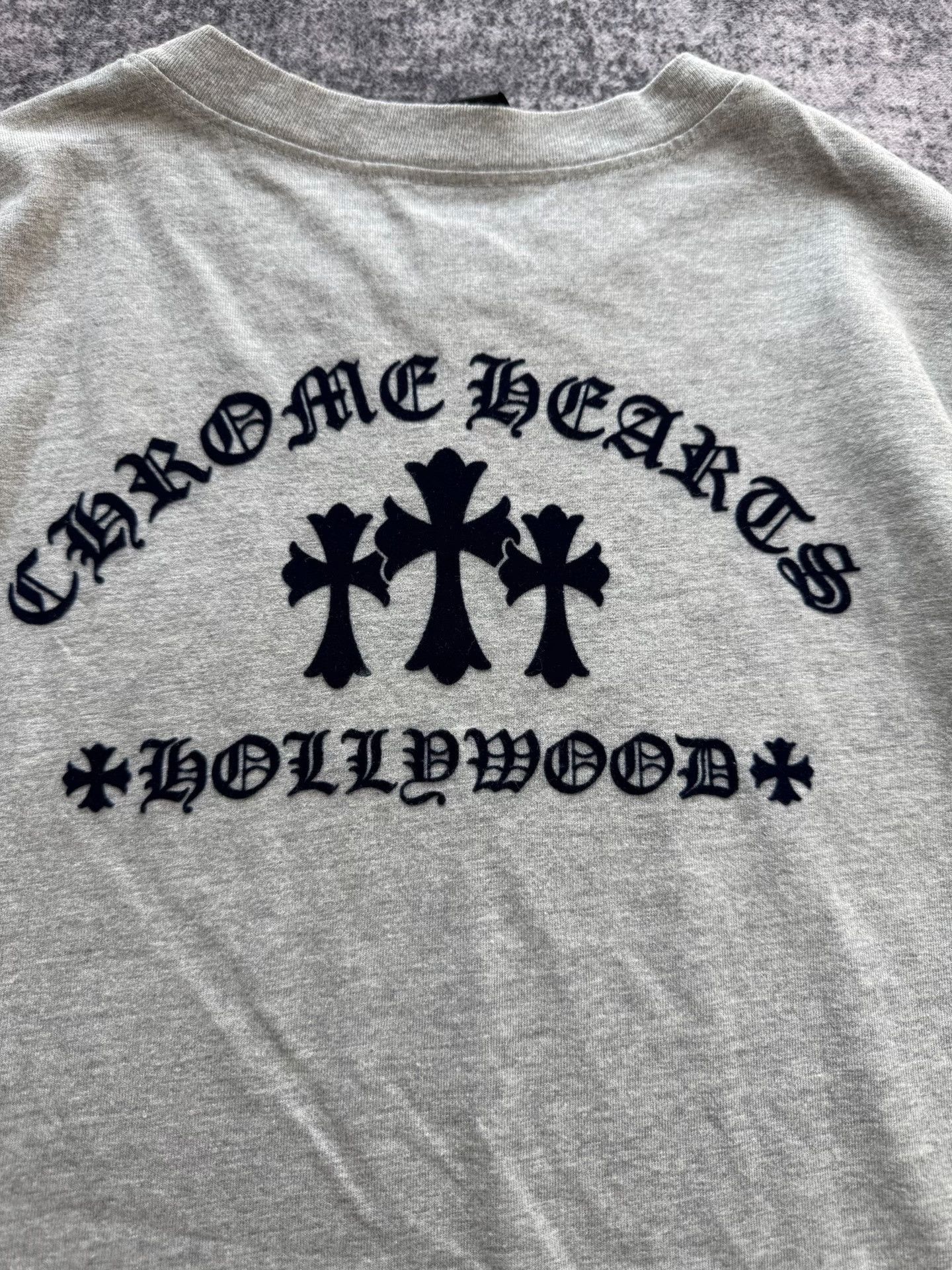 Chrome Hearts Chrome Hearts Gray Flocked Nine-Sleeve Size US M / EU 48-50 / 2 - 5 Thumbnail