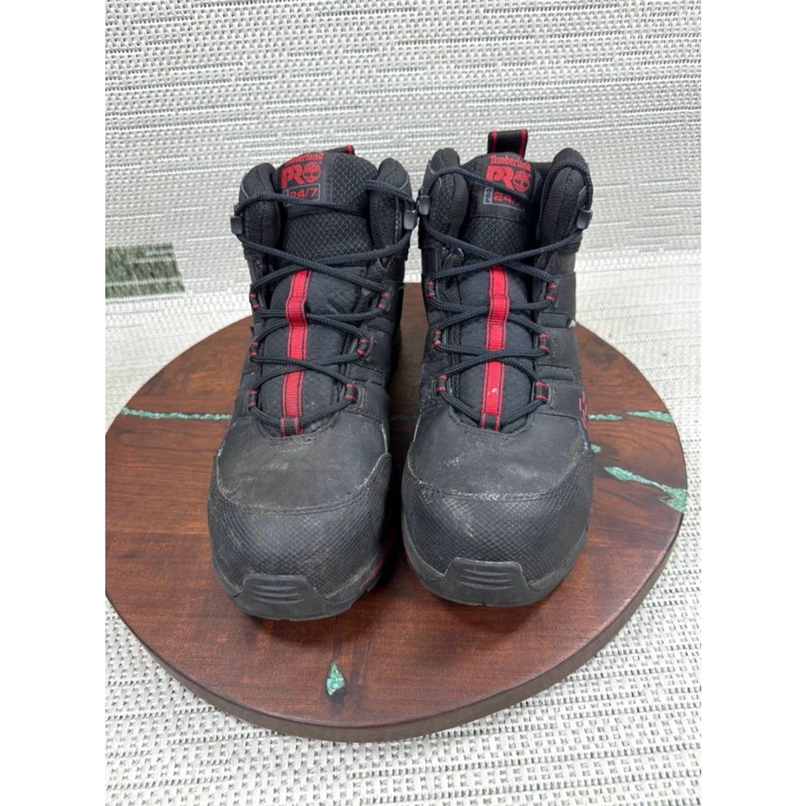 Timberland Timberland PRO Boots Men Size 8 W Switchback LT Composite Toe Work Black Leather Size US 8 / EU 41 - 2 Thumbnail