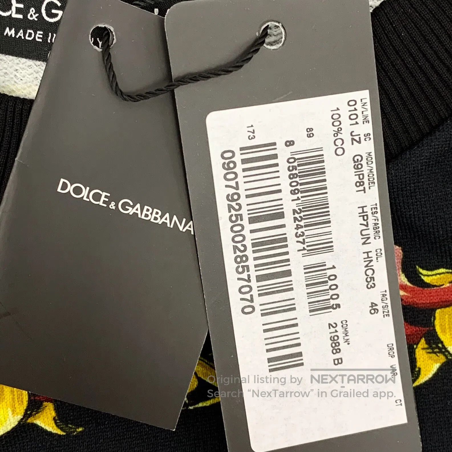 Dolce & Gabbana Dolce Gabbana Black Knight Court Print Cotton Round Neck L Size US S / EU 44-46 / 1 - 8 Thumbnail
