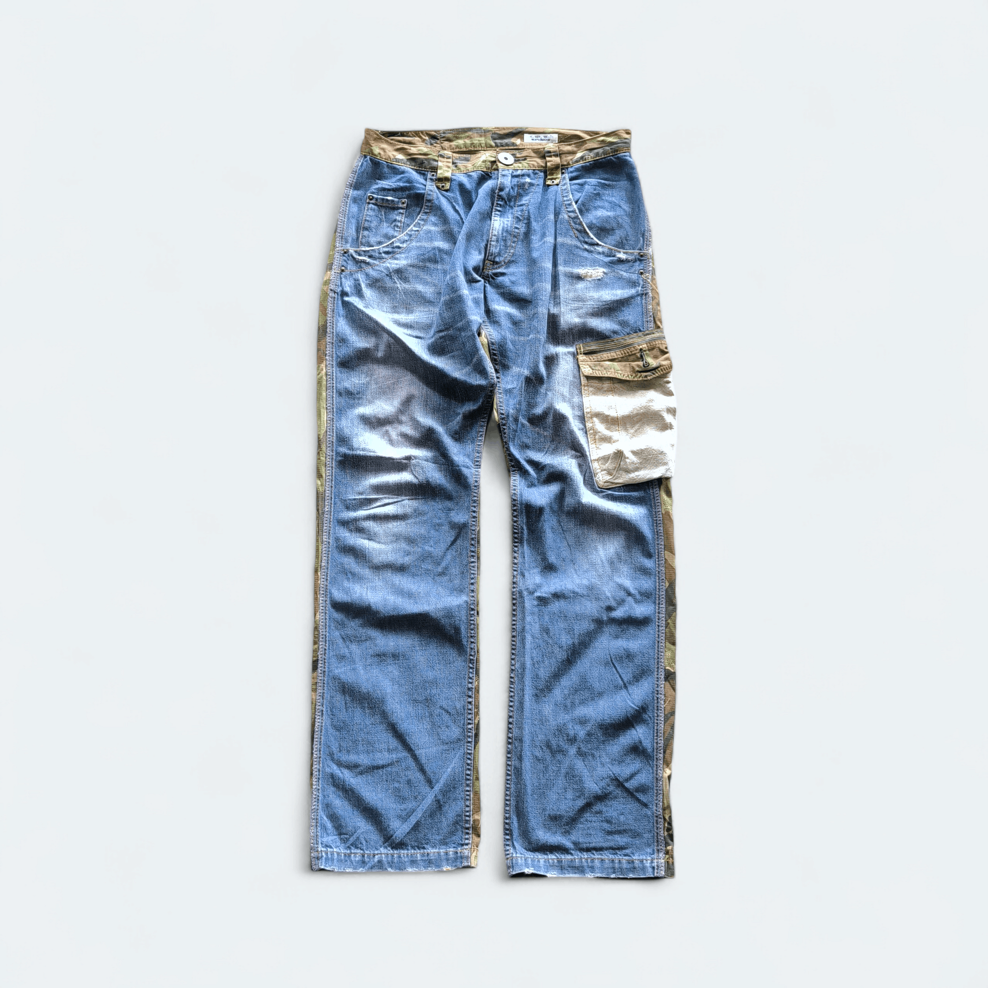 Japanese Brand Urban research hybrid denim camo cargo pants Size US 32 / EU 48 - 1 Thumbnail