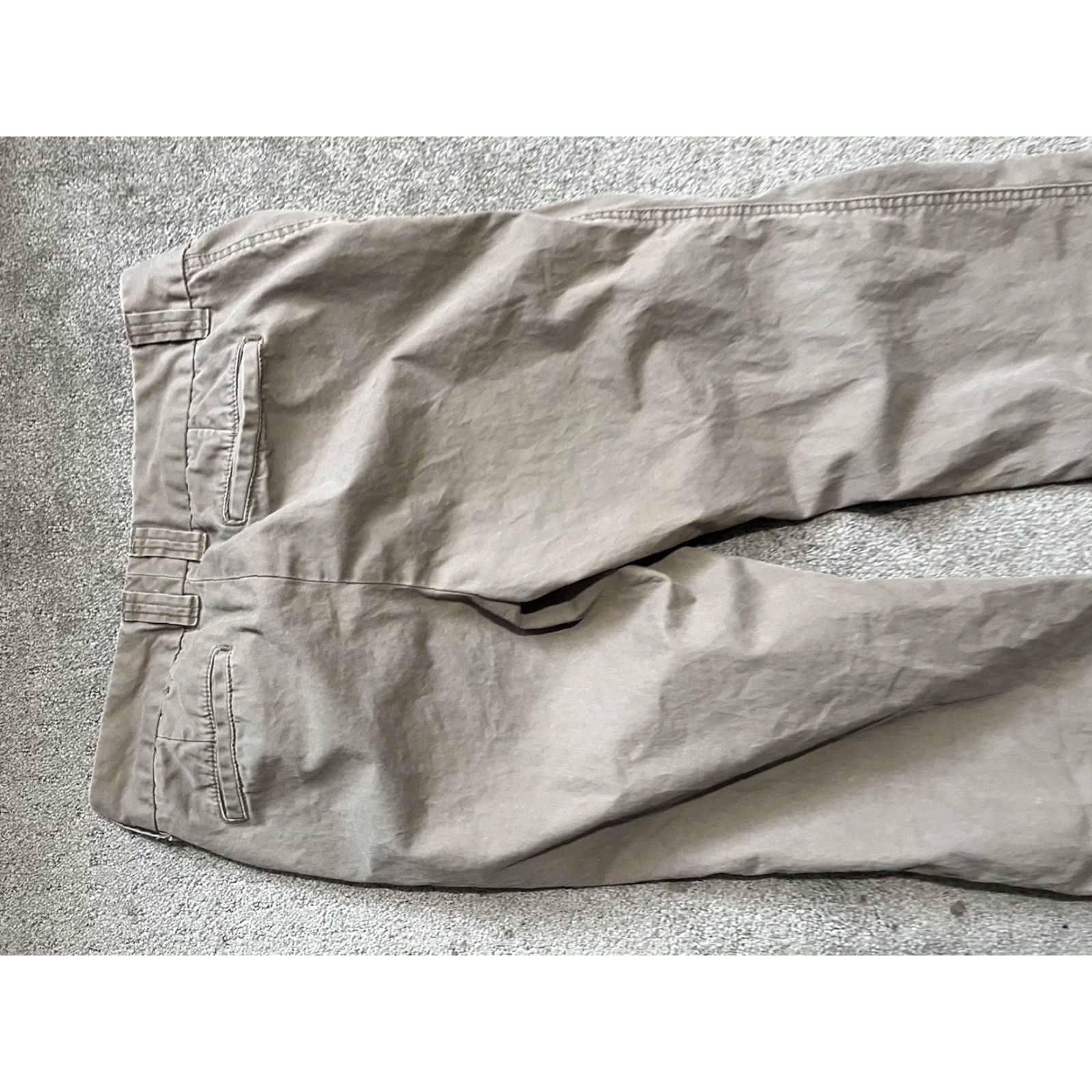 Gap Gap Women’s 8 Beige Favorite Chino Straight Flat Front 100% Cotton Pants (Regular) Size 30" / US 8 / IT 44 - 4 Thumbnail
