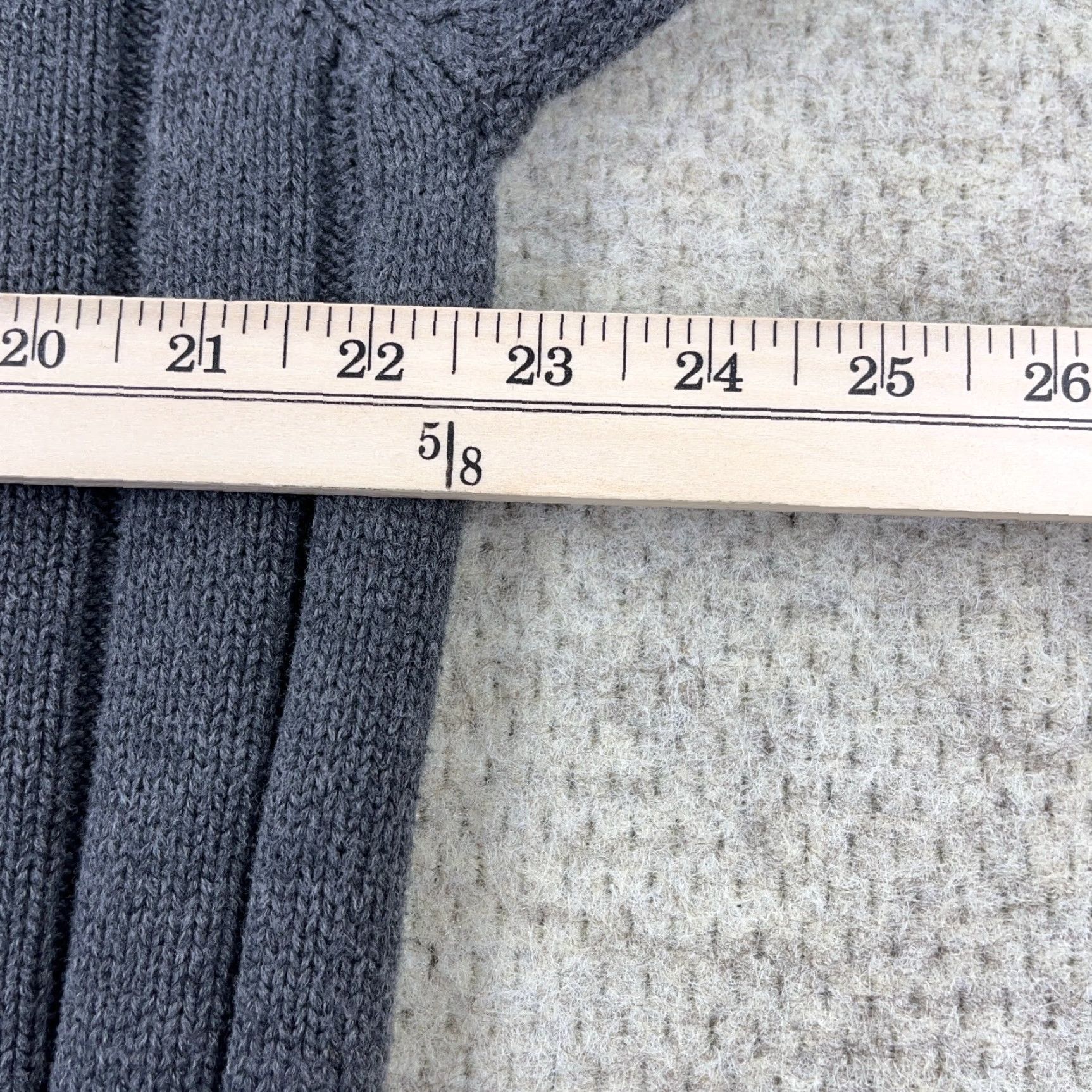 Nautica Nautica Sweater Men 2XL Gray Chunky Knit Crewneck Pullover Regular Fit Casual Modern Sports Size US XXL / EU 58 / 5 - 6 Thumbnail