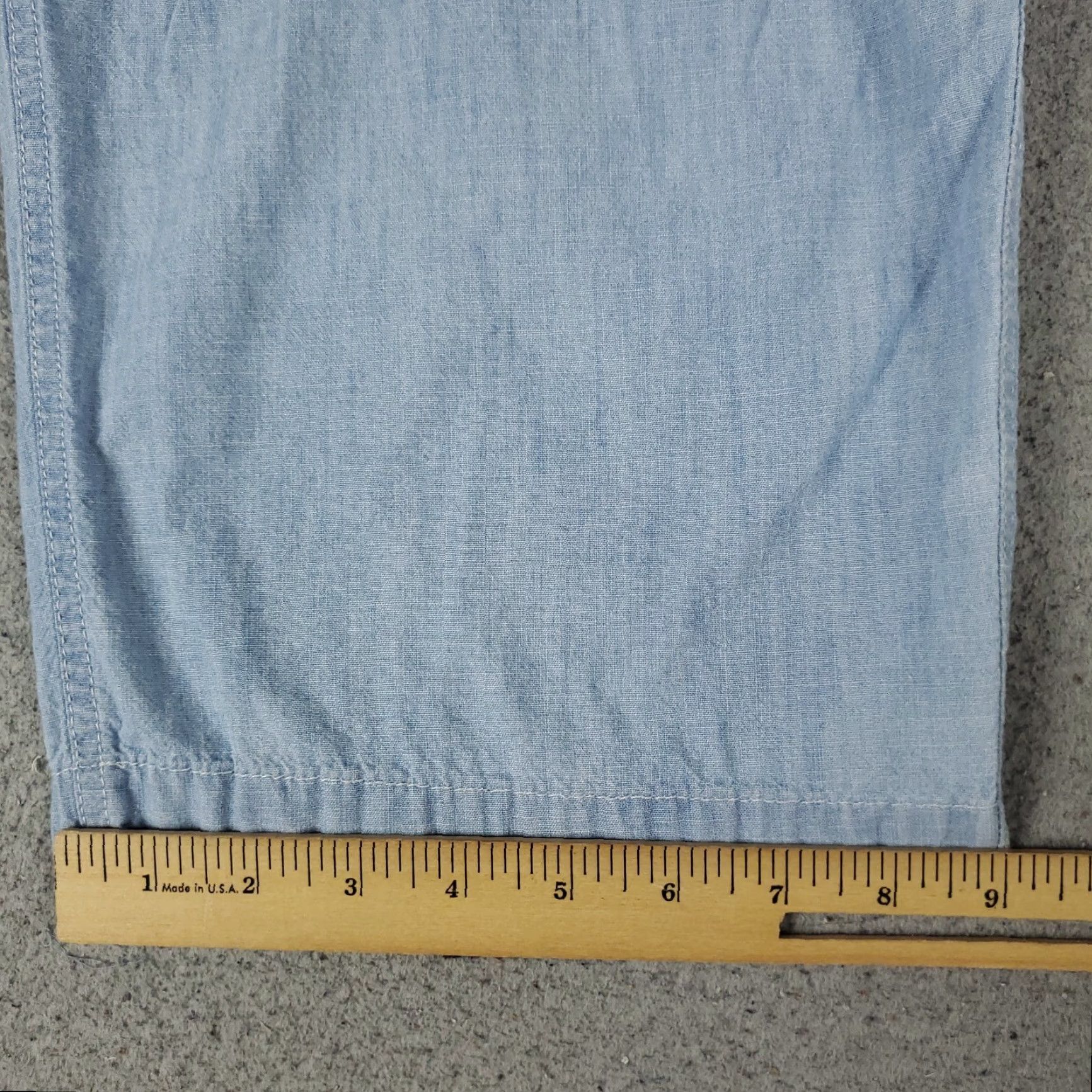 Ralph Lauren Ralph Lauren Pants Mens Big 4XB 46x29 Chino Trousers Light Blue 46 in Waist Regular Fit Straight Front Pockets Logo Cotton Kn t Size US 39 - 7 Thumbnail