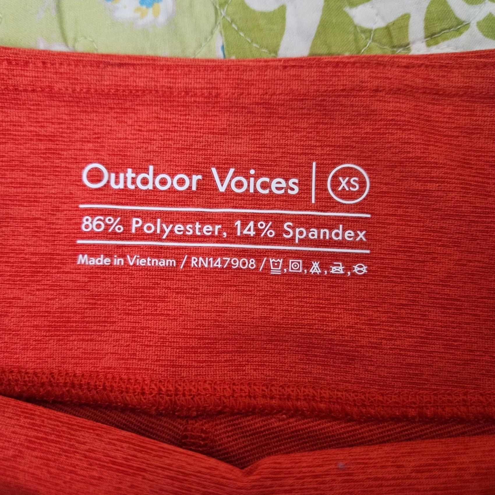 Vintage Active Women's Biker Shorts Stripes Red XS Casual Athletic Poly Spandex 4-Way Stretch Adjustable Waist Pro-Oversize No-Show Size 26" / US 2 / IT 38 - 2 Thumbnail