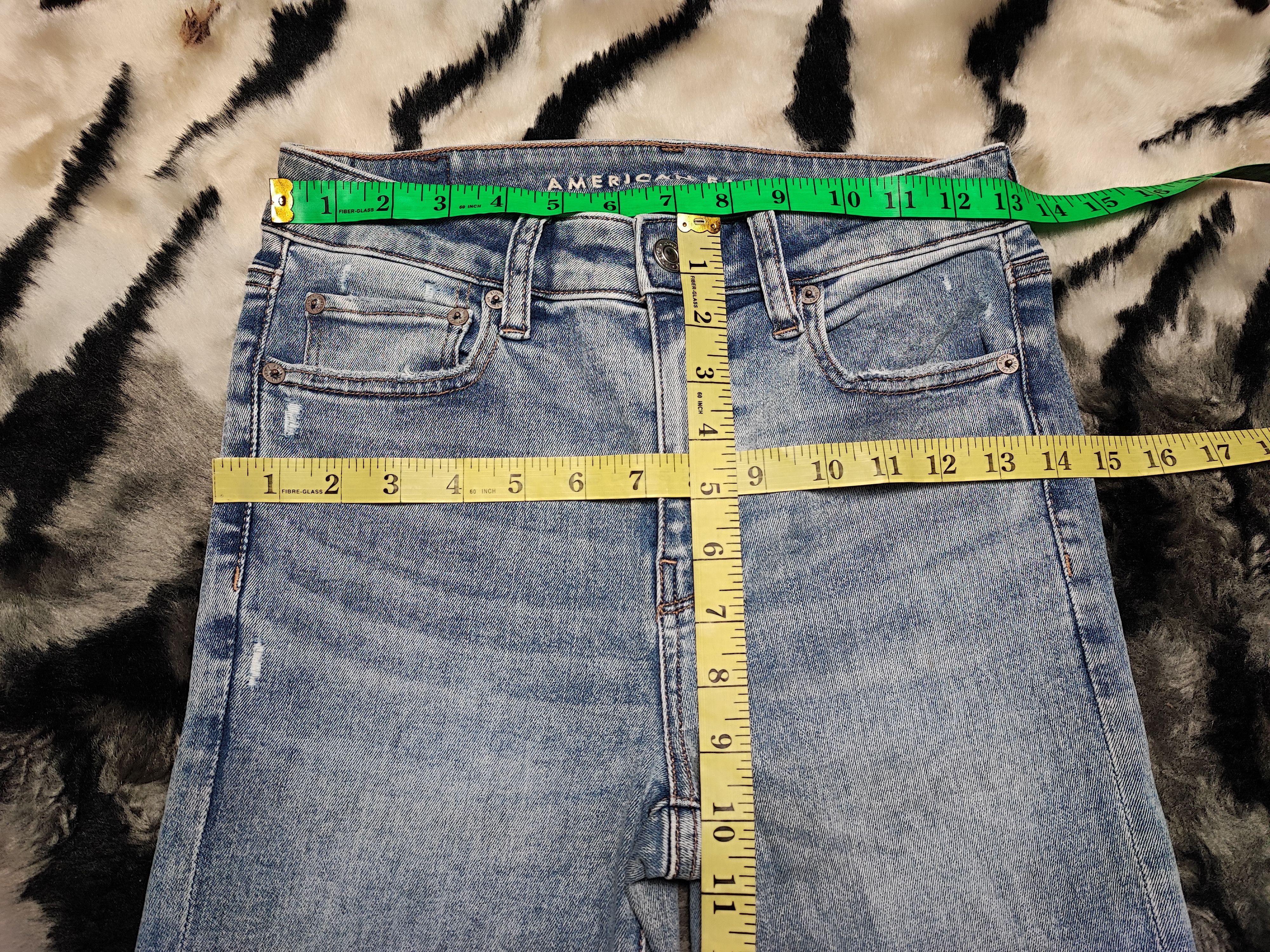 American Eagle Outfitters × Jean FLARED JEANS By AMERICAN EAGLE Size US 26 / EU 42 - 4 Thumbnail