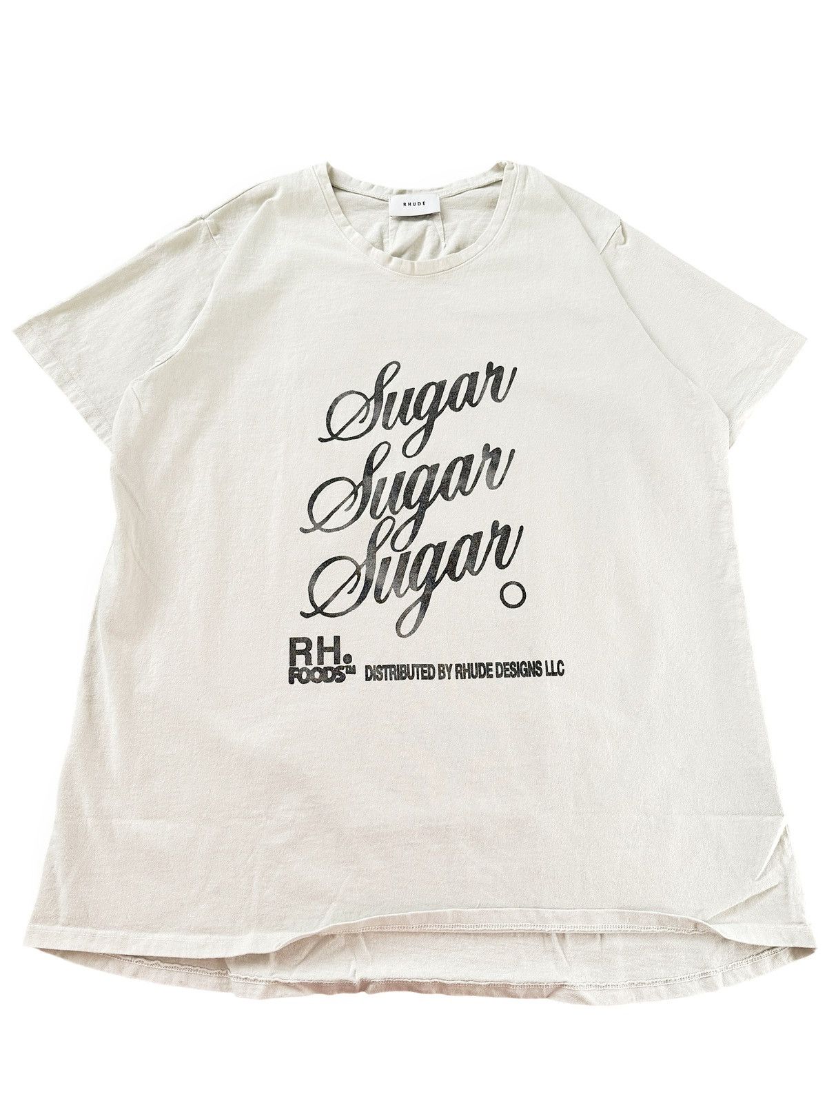 image of Rhude Sugar Rh Foods Shirt in White, Men's (Size Small)