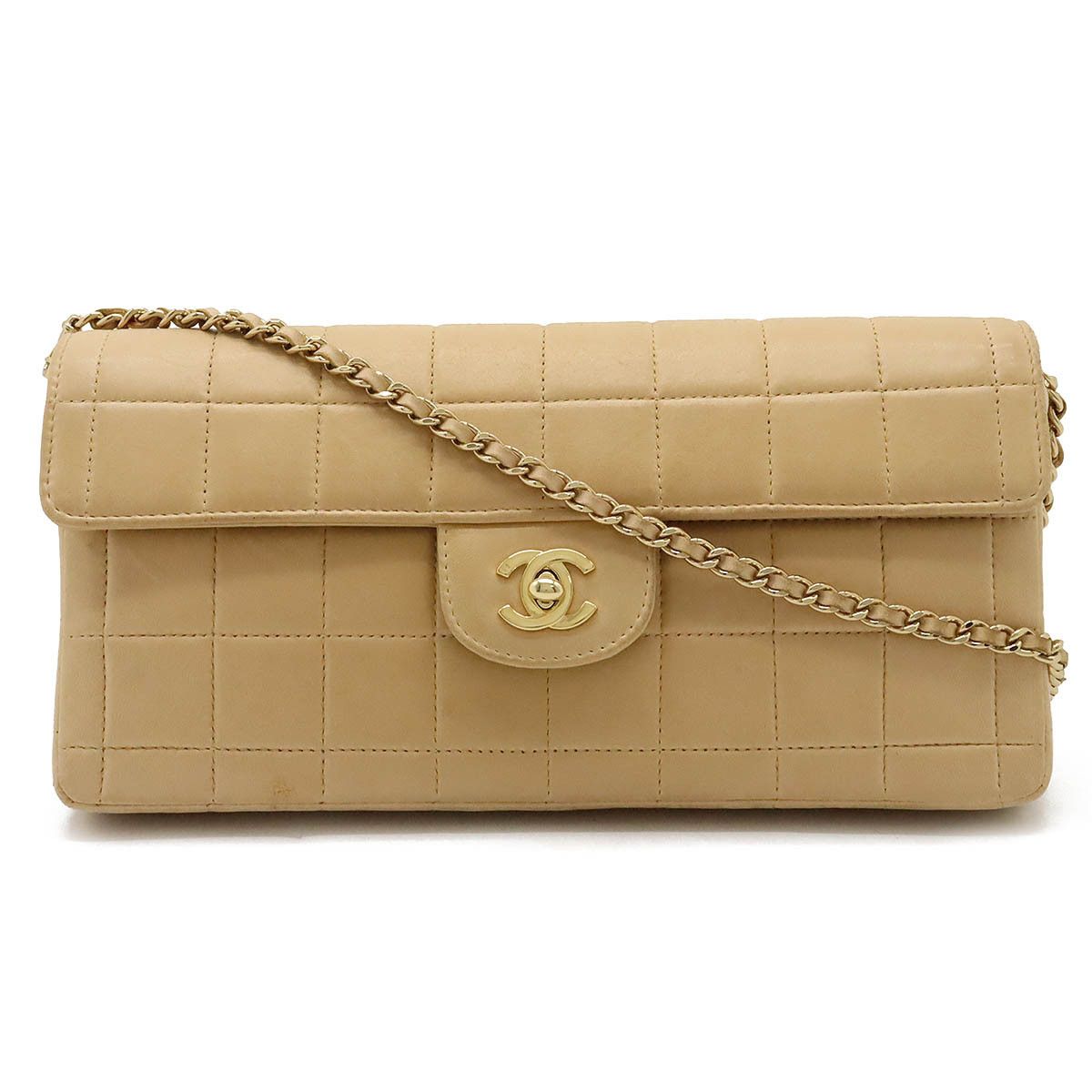 Chanel Chanel Chanel Lambskin Chocobar Shoulder Bag A15316 Leather Crossbody Bag A15316 in Good Condition Size ONE SIZE - 1 Thumbnail