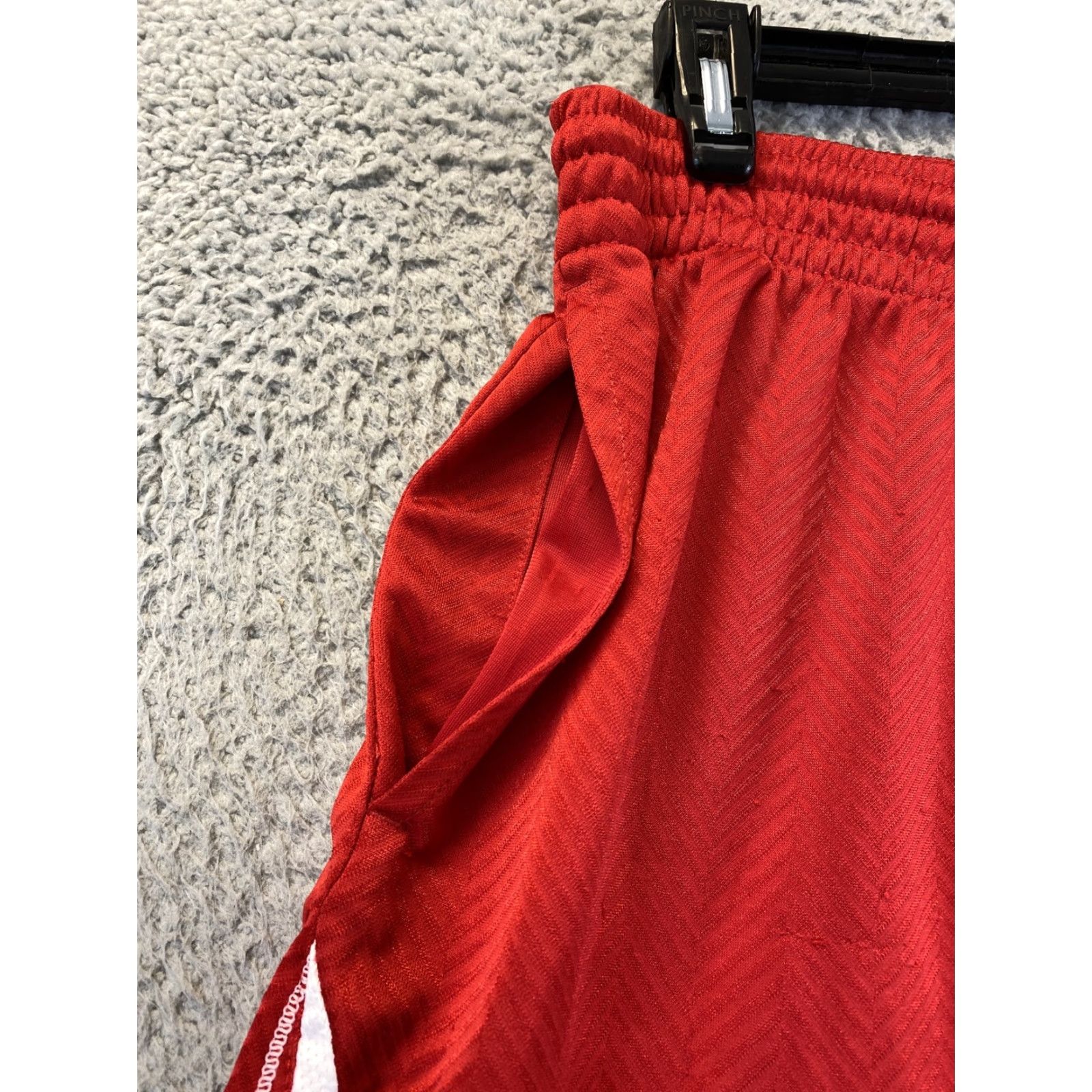 Adidas adidas Athletic Shorts L Red Polyester Pockets Mens Basketball Size US 33 - 7 Thumbnail