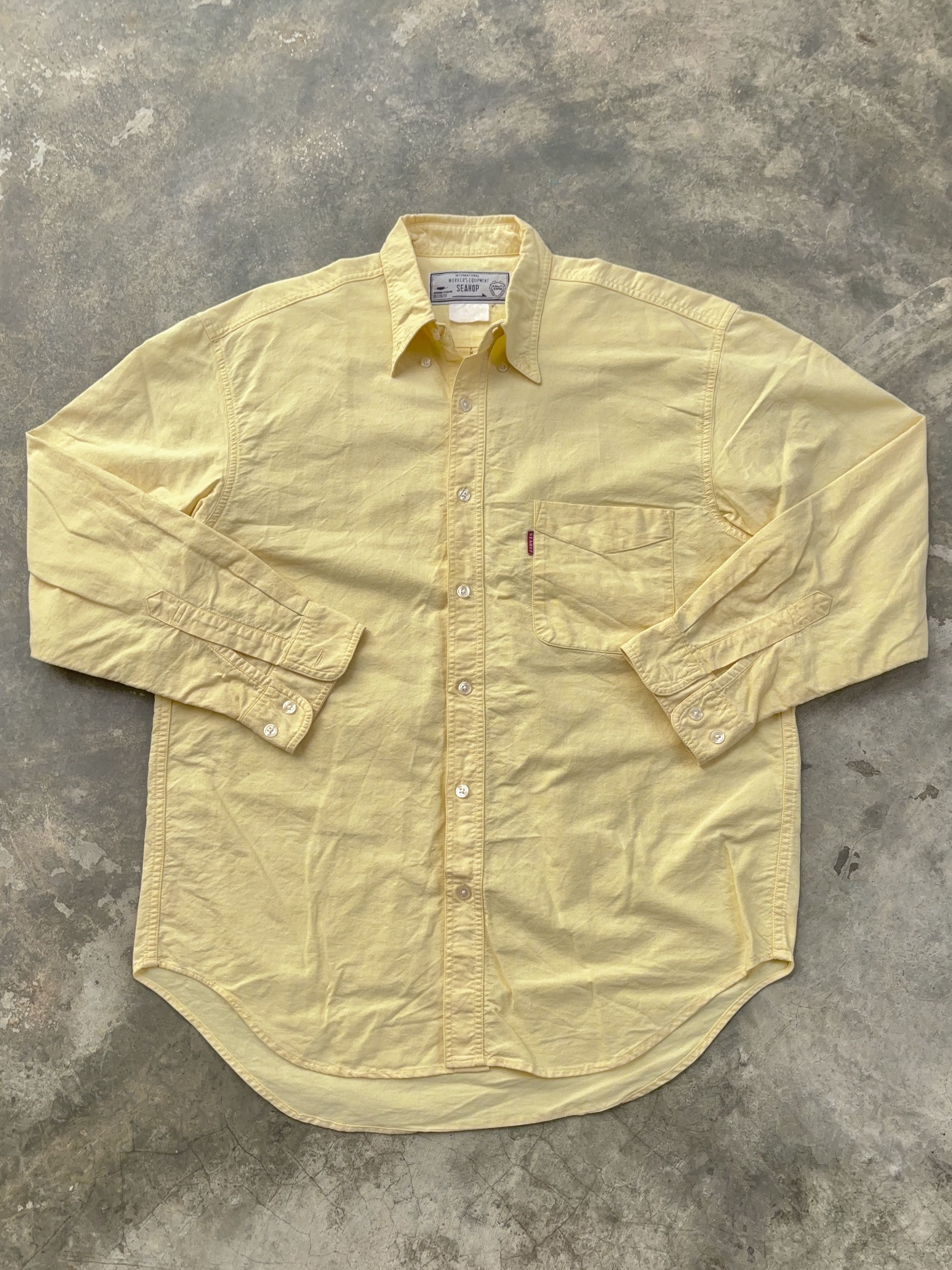 Other Seahop International Vintage Yellow Button Up Shirt Size US M / EU 48-50 / 2 - 1 Thumbnail