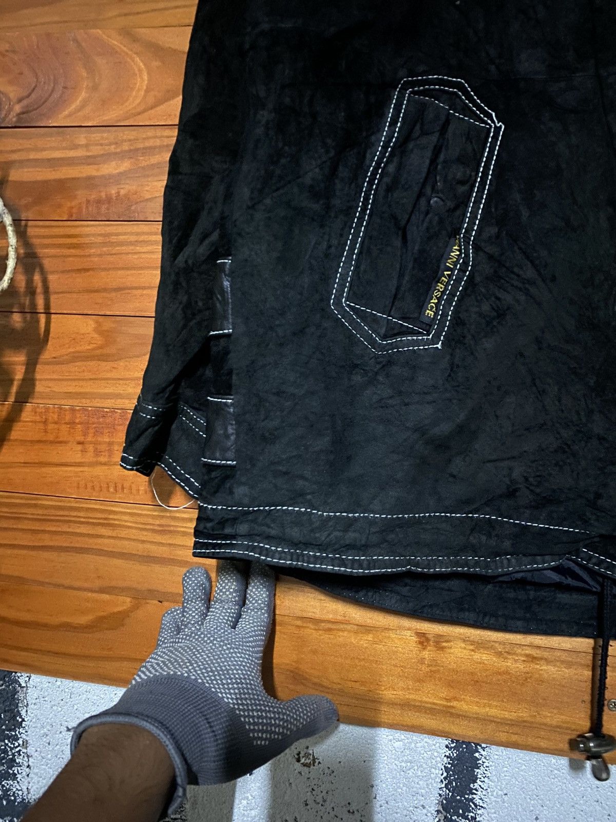 Vintage Vintage Gianni Versace Medusa Embroidery Black Jacket – Bold Size US M / EU 48-50 / 2 - 6 Thumbnail