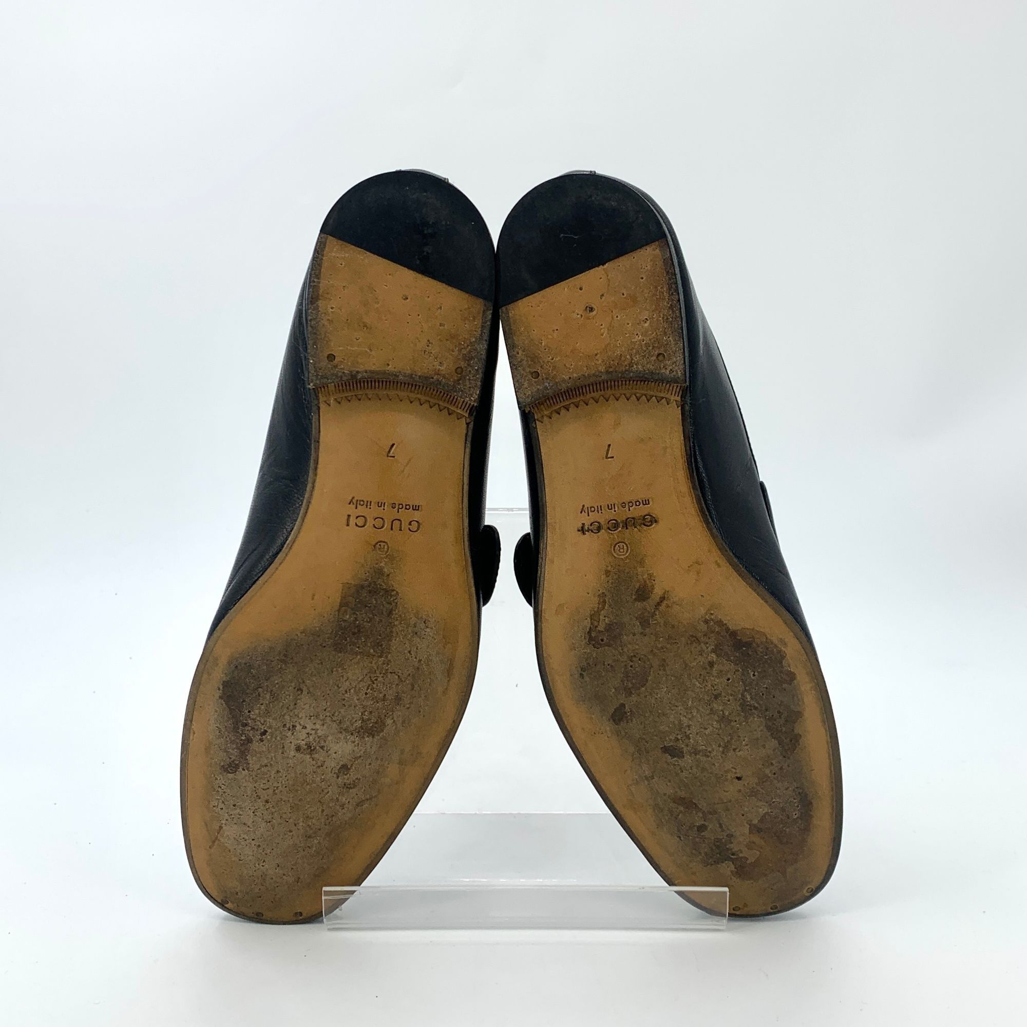 Gucci Gucci Rhyton Black Double-G Buckle Slip-On Loafers (Size 41) Size US 8 / EU 41 - 7 Thumbnail