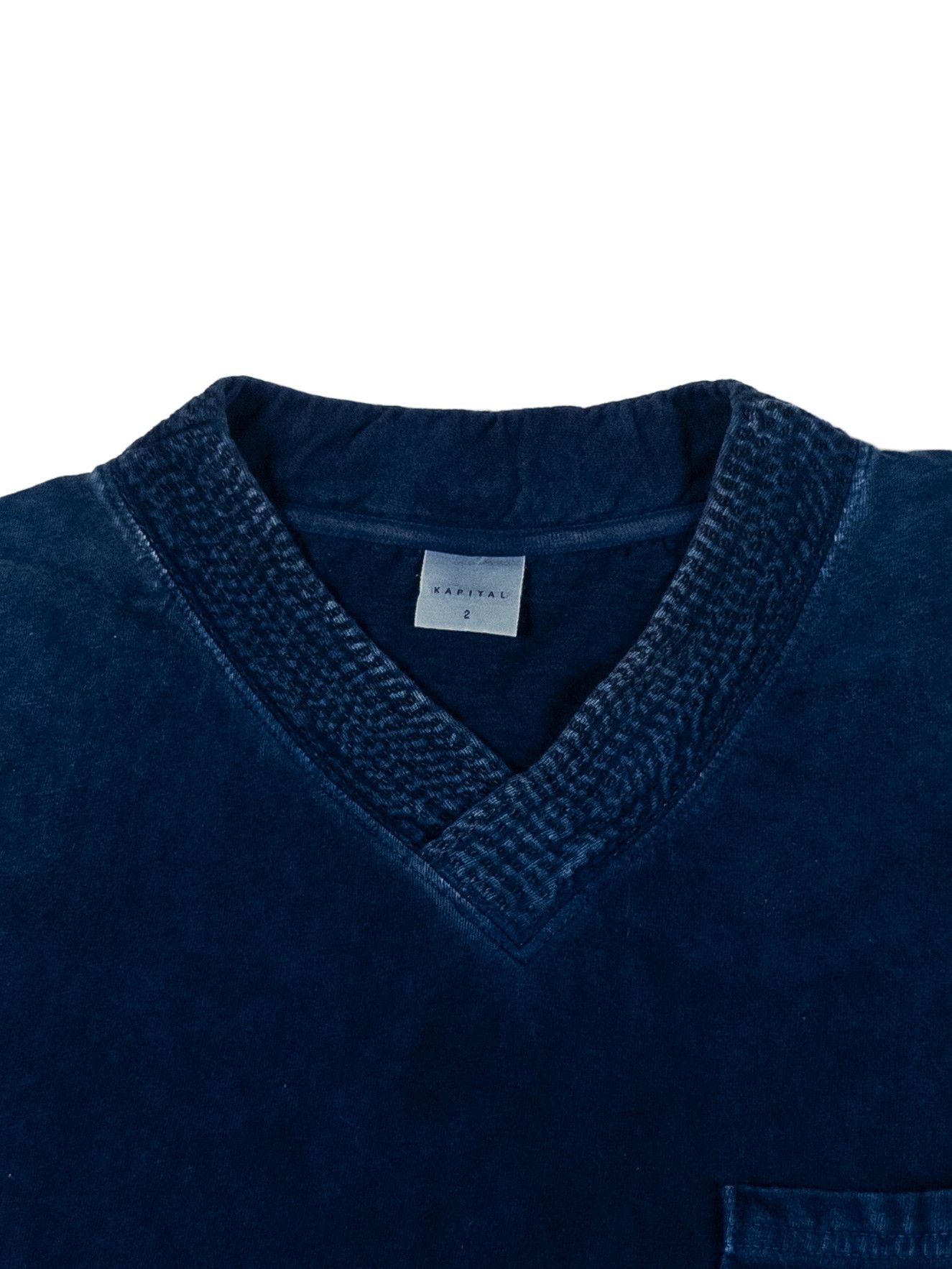 Kapital Kapital Sashiko V Neck Tee Size US M / EU 48-50 / 2 - 8 Thumbnail