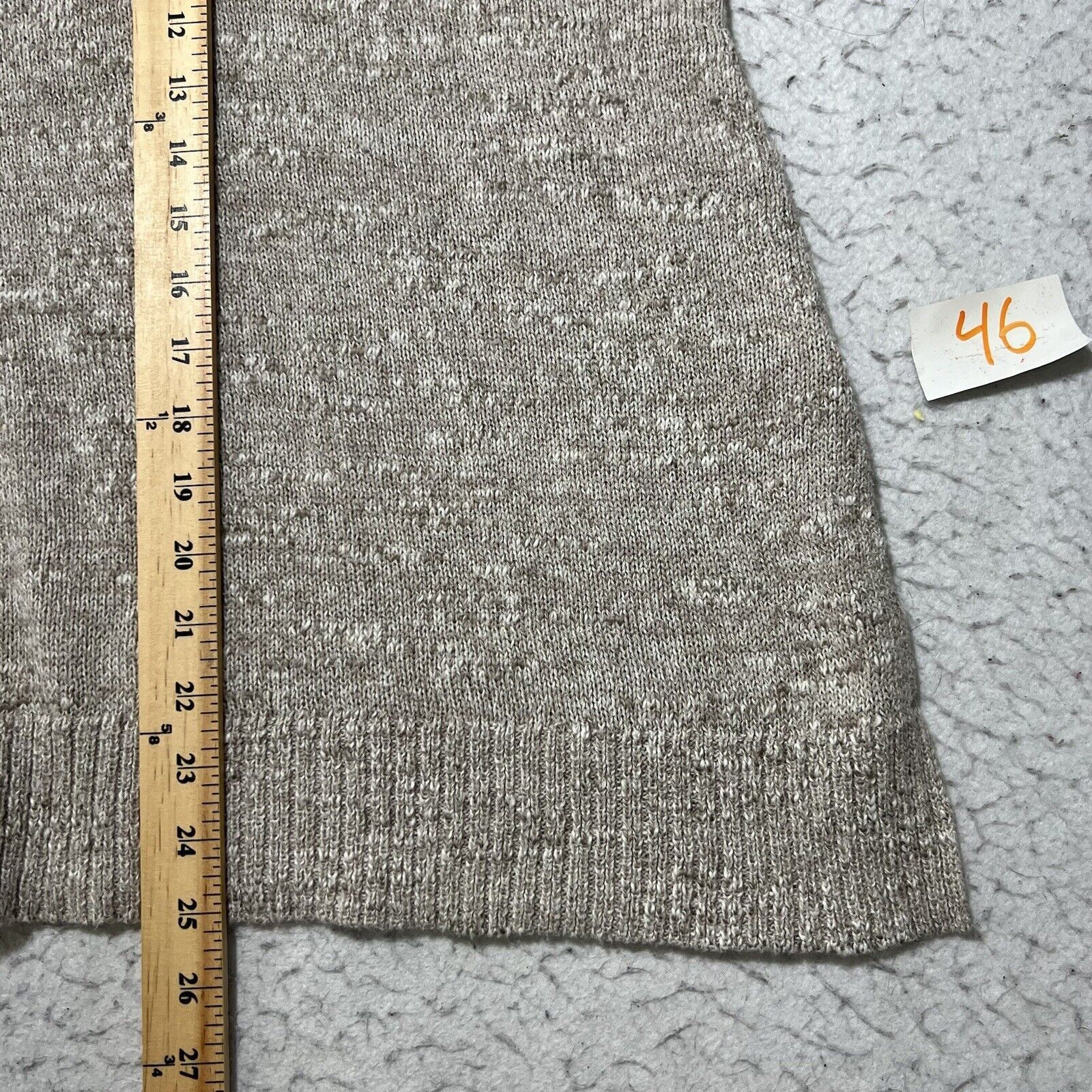Other Torrid Marled Knit V-Neck 1/2 Sleeve Beige Sweater Pullover Size XL / US 12-14 / IT 48-50 - 9 Thumbnail