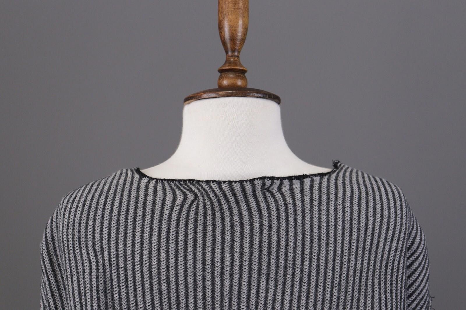 Designer Gudrun Sjöden Gray Pinstriped Knit Cardigan Sweater Size S Size S / US 4 / IT 40 - 9 Thumbnail