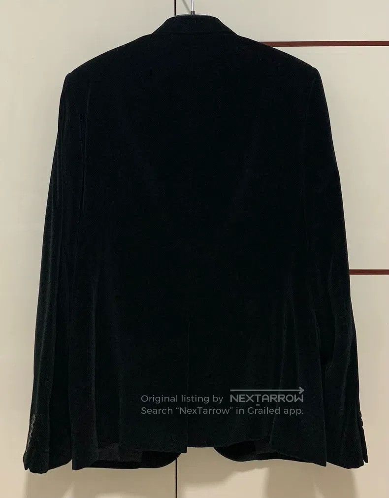 Saint Laurent Paris Saint Laurent Paris Olive Green Peak Lapel Velvet Suit Size US M / EU 48-50 / 2 - 2 Thumbnail