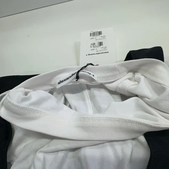 Alexander Wang Alexander Wang Short Sleeve Knotted Top in White - Size L / US 10 / IT 46 - 7 Thumbnail