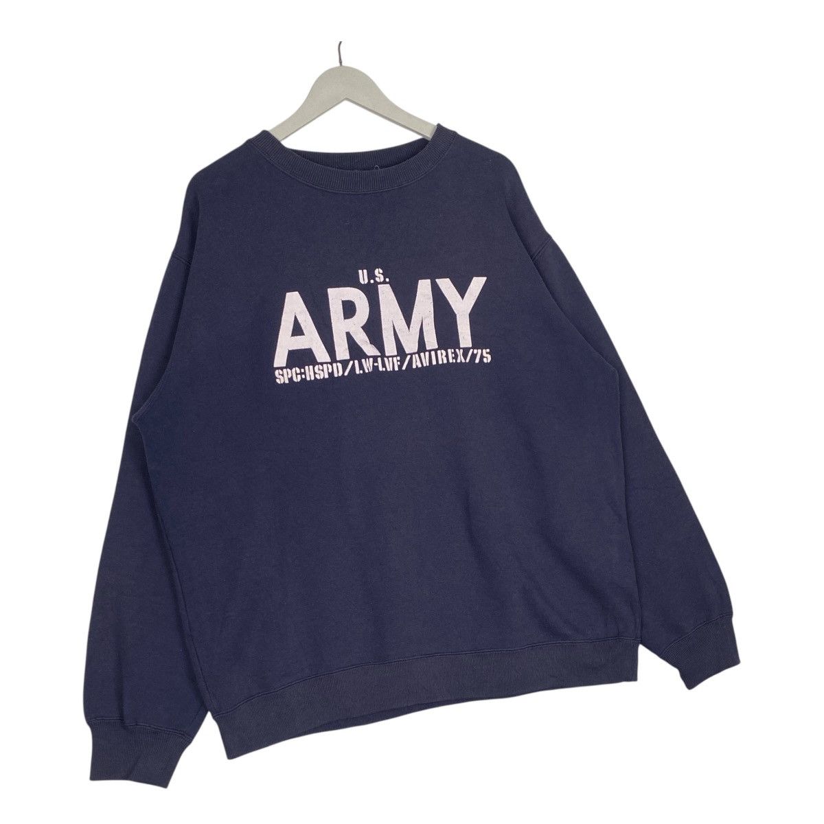 Avirex × Vintage Vintage Avirex Big Logo Printed Sweatshirt Crewneck Purple Size US XL / EU 56 / 4 - 3 Thumbnail