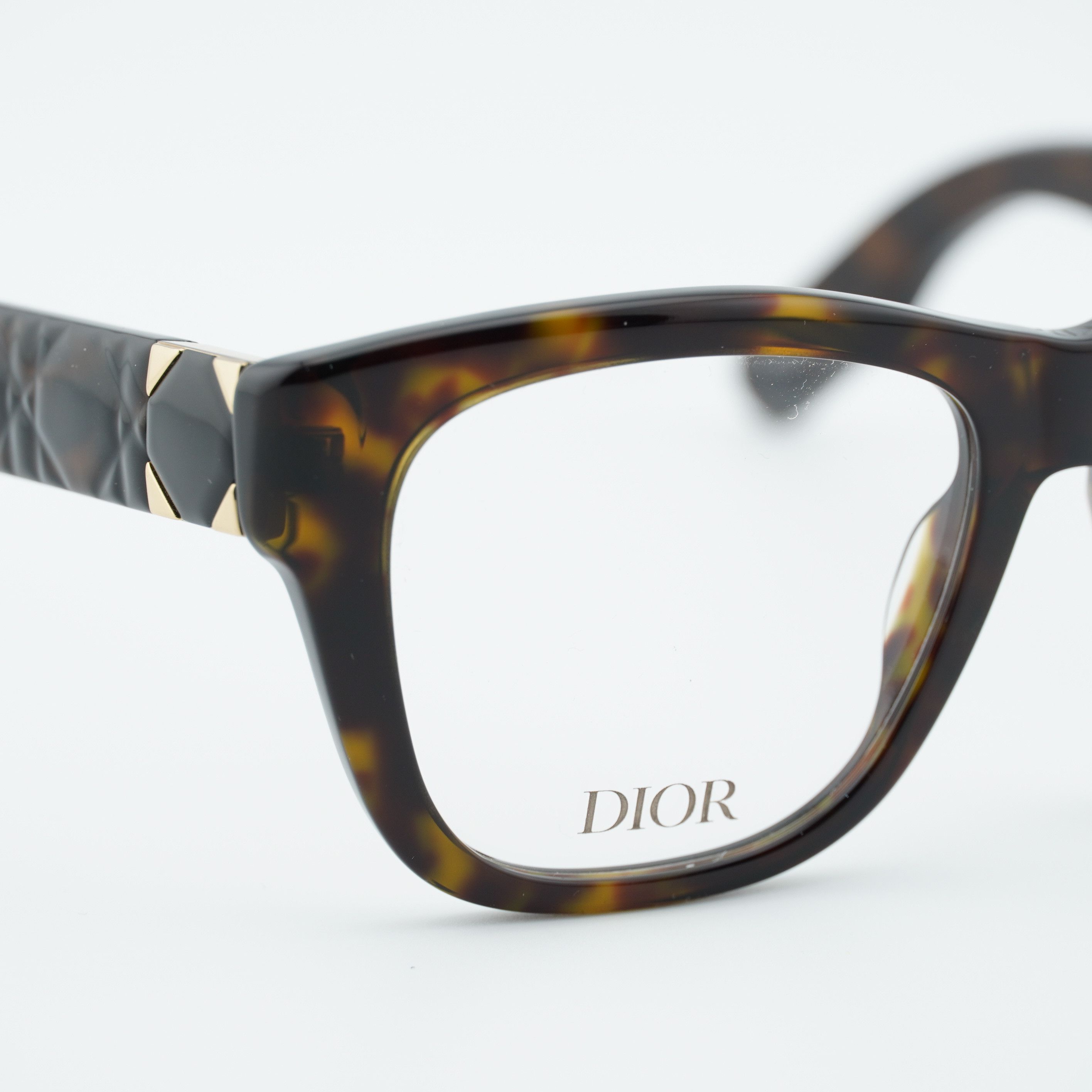 Dior Dior LADY 95.22O S1I 2000 Eyeglasses Havana 53mm Square Fram Size ONE SIZE - 2 Thumbnail