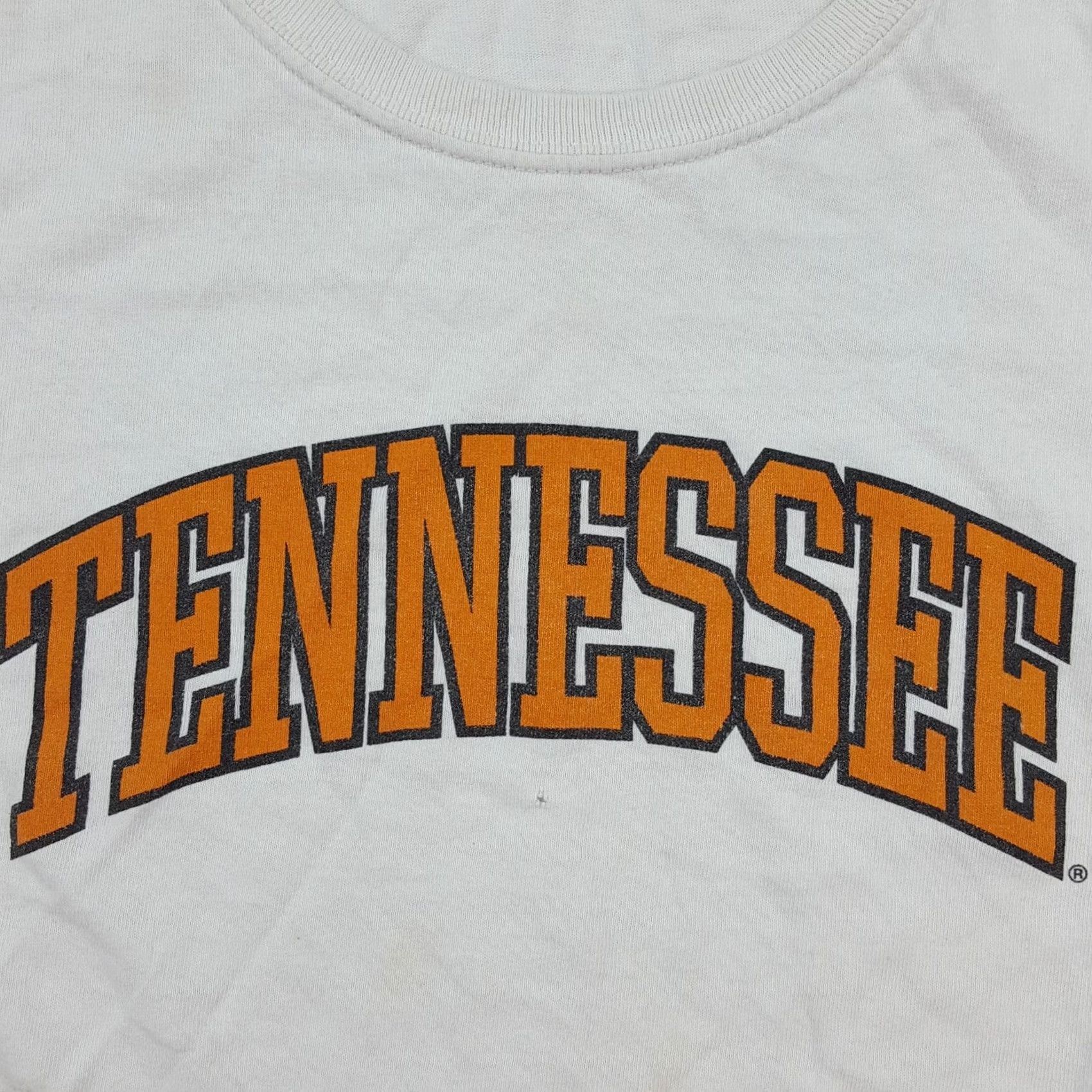 Gildan VINTAGE Tennessee Vols Distressed Women's M College TN T Shirt Top Size M / US 6-8 / IT 42-44 - 3 Thumbnail