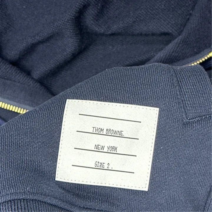 Thom Browne TB Classic Striped Sleeve Hooded Sweatshirt -2507 Size US M / EU 48-50 / 2 - 4 Thumbnail
