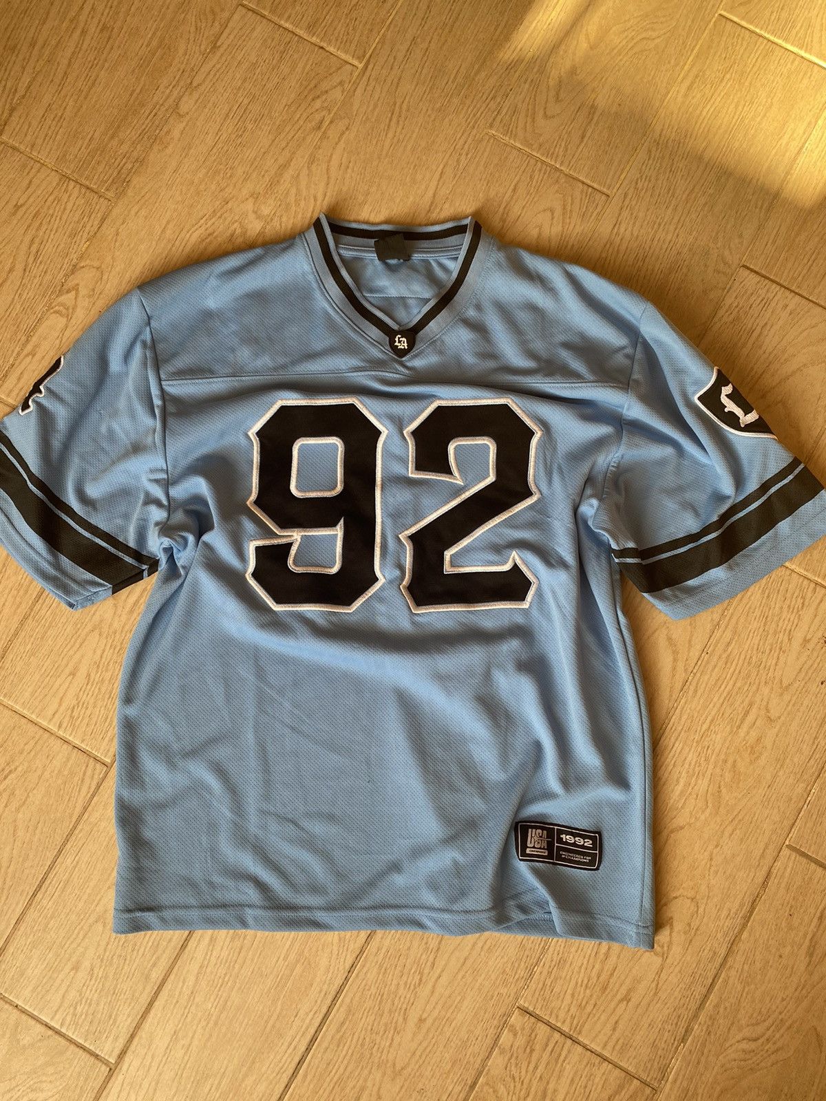 Japanese Brand × Vintage Los Angeles futuristic distressed jersey Size US XL / EU 56 / 4 - 4 Thumbnail