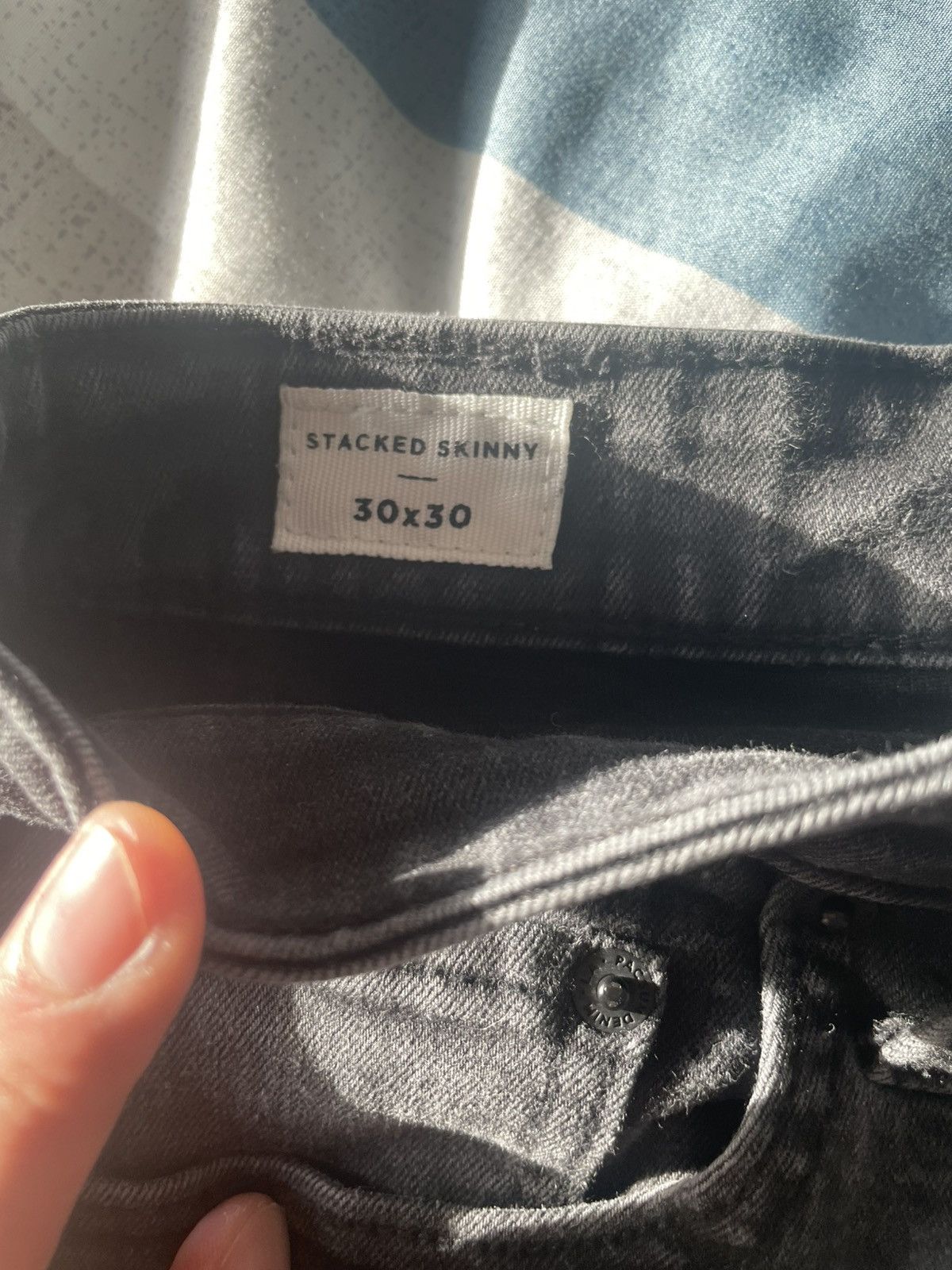 Pacsun PacSun Black Skinny Jeans Distressed Size US 30 / EU 46 - 4 Thumbnail