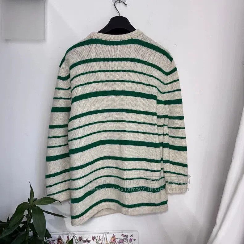Loewe Loewe Green Striped Cardigan Size XXS / US 00 / IT 34 - 4 Thumbnail