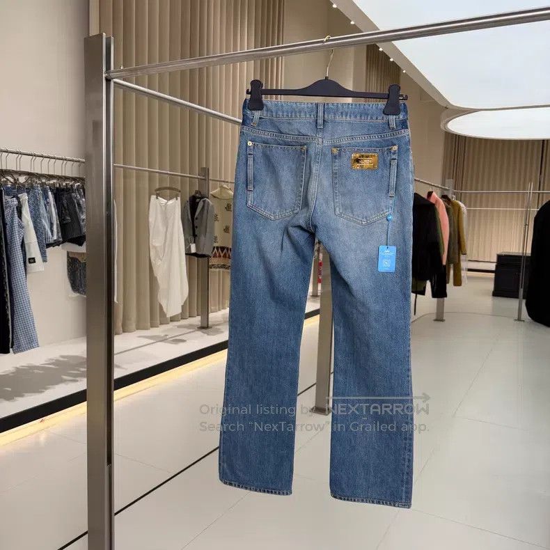 Louis Vuitton Louis Vuitton Wash Blue Straight Leg Jeans Size US 36 / EU 52 - 2 Thumbnail