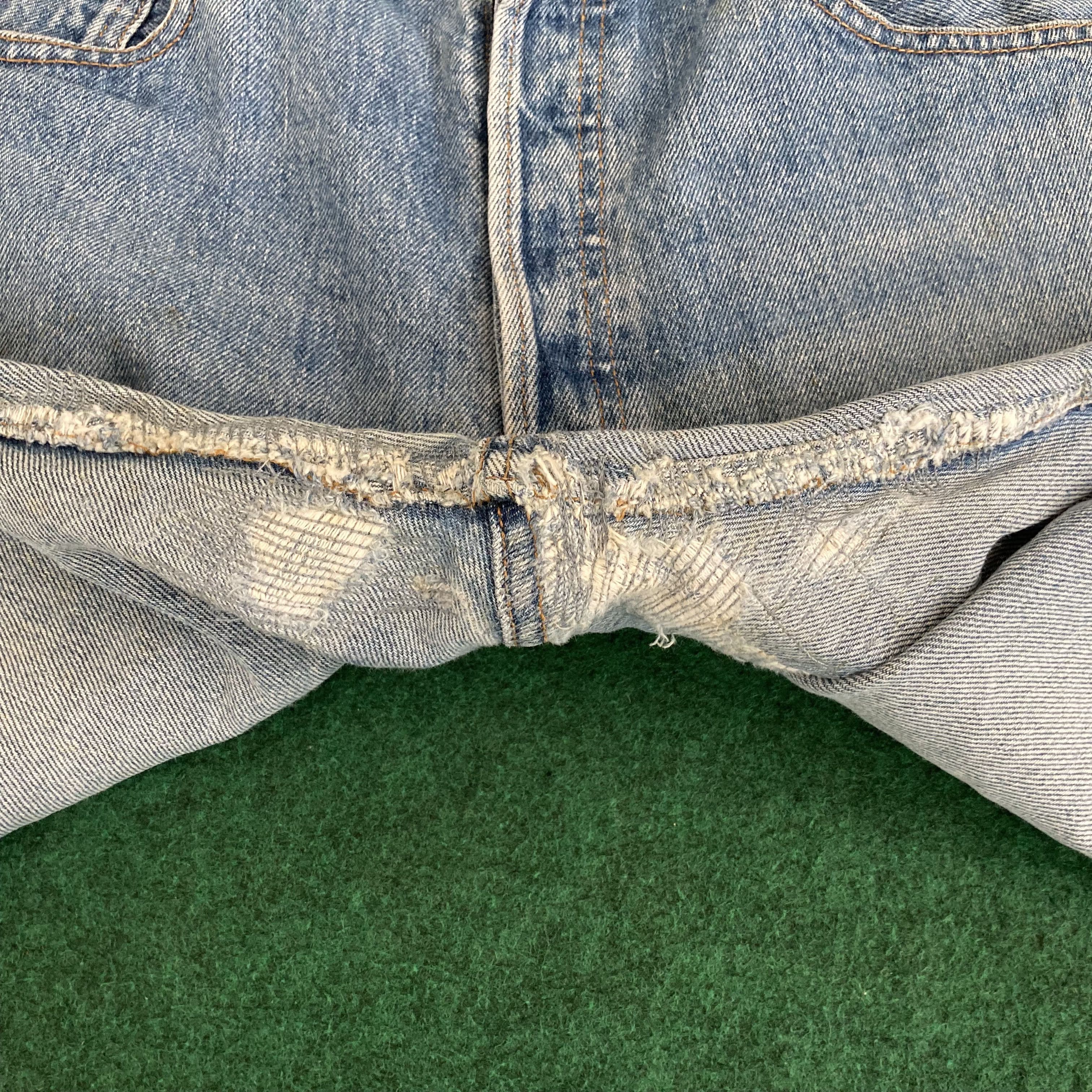 Levi's × Vintage Vtg Levis 501 Short Blue Jorts Jeans Size US 32 / EU 48 - 7 Thumbnail