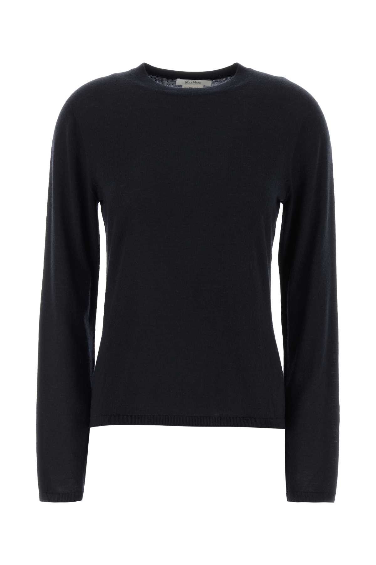 Max Mara Midnight Blue Cashmere Mxpittura Sweater Size M / US 6-8 / IT 42-44 - 1 Thumbnail