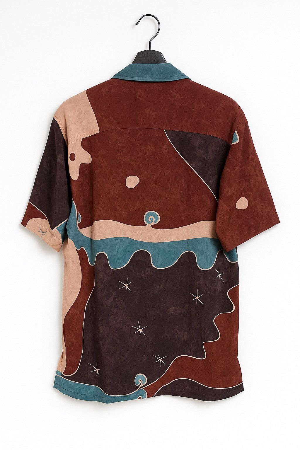Japanese Brand Season Design Vintage Rayon Shirt – Abstract Art Pattern Size US L / EU 52-54 / 3 - 2 Thumbnail