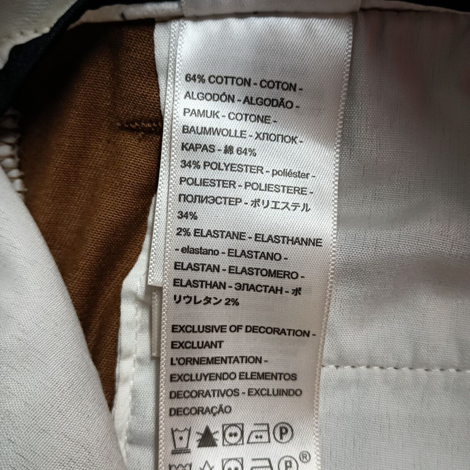 Dockers Dockers Khakis Men's 38x32 Brown Straight Fit No Wrinkles Size US 38 / EU 54 - 6 Thumbnail