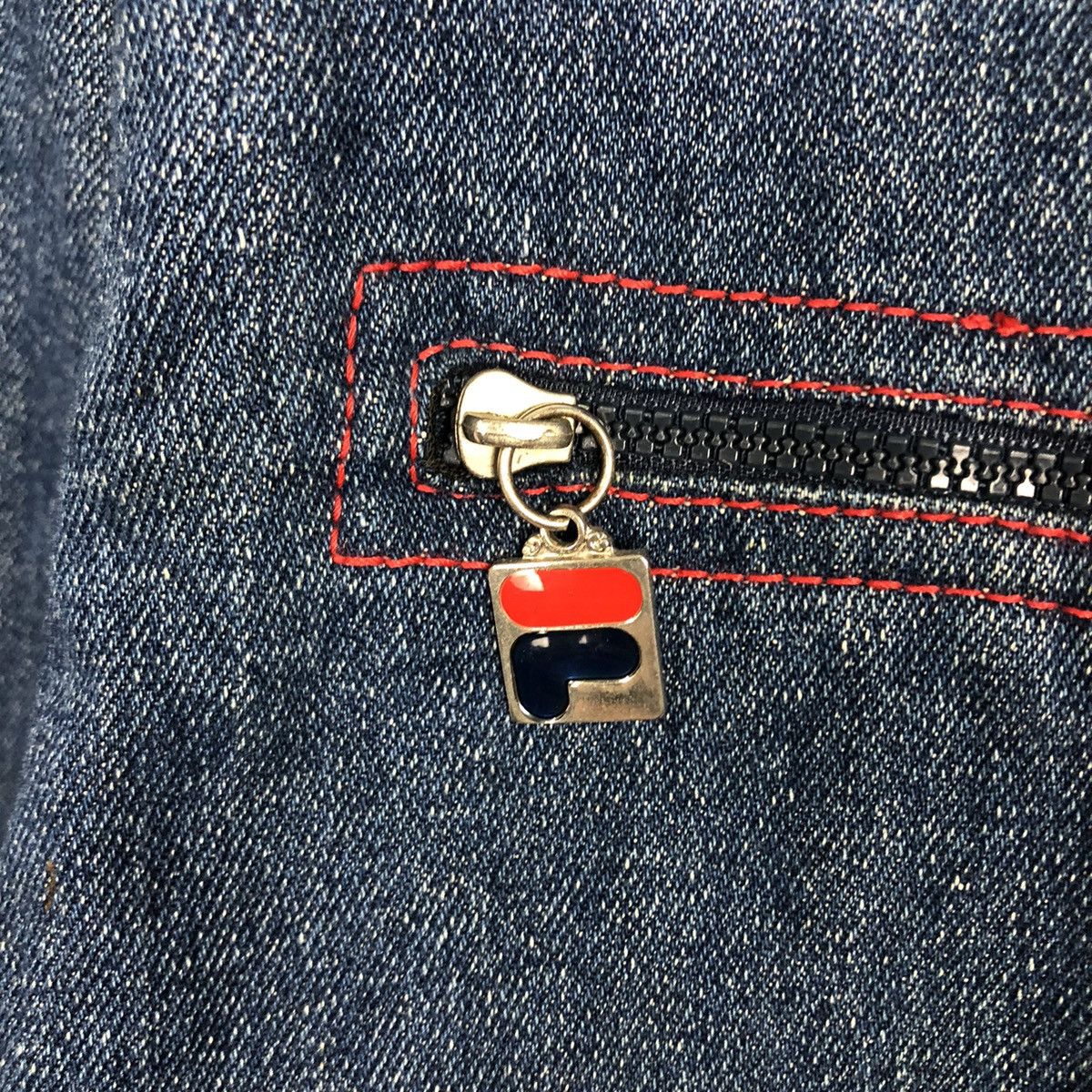 Japanese Brand 📌Vintage Denim Chore Jacket Fila Multi Pocket Issey Miyake Size US L / EU 52-54 / 3 - 18 Thumbnail