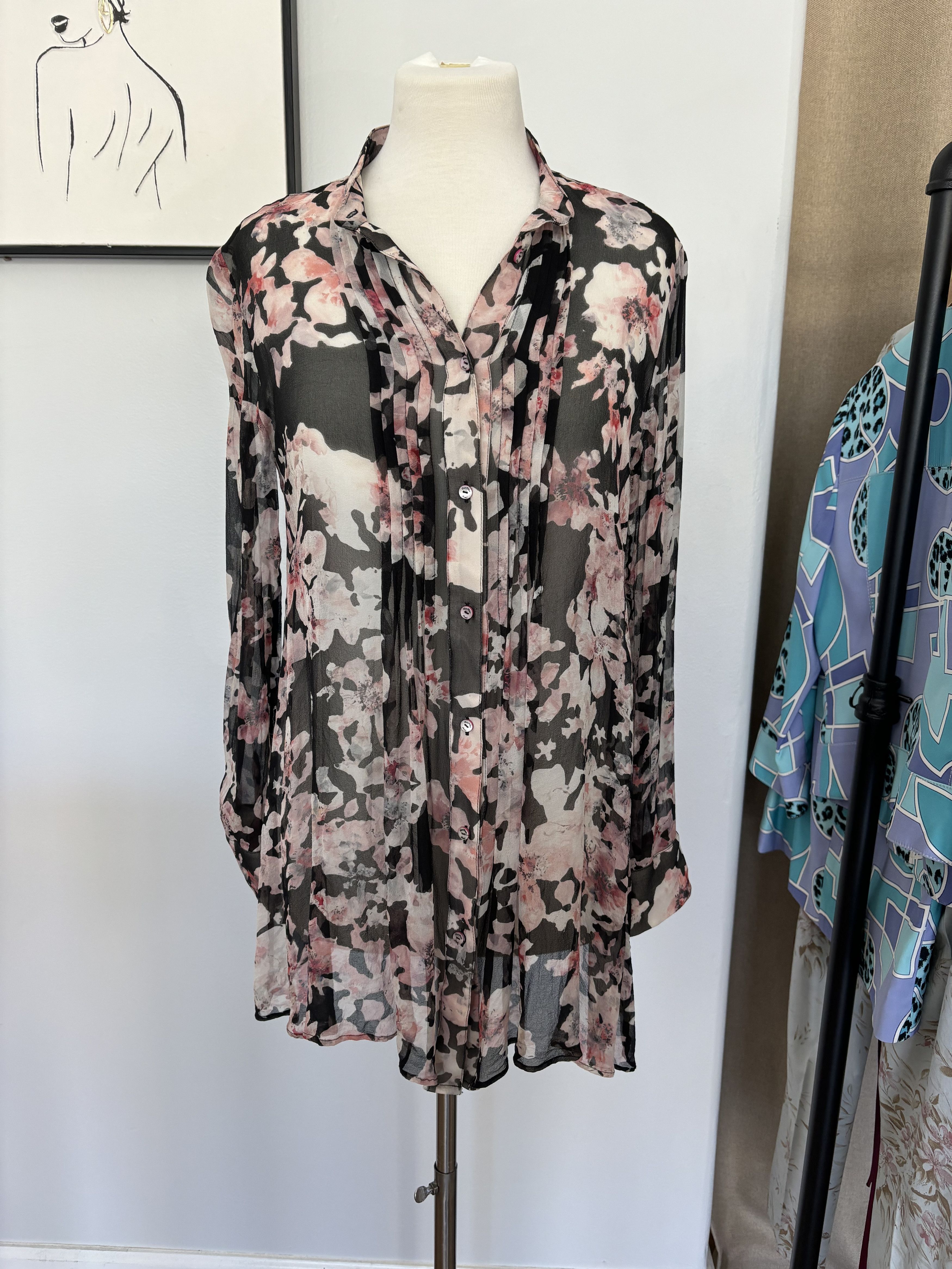 Max Mara Max Mara silk floral blouse Size M / US 6-8 / IT 42-44 - 1 Thumbnail