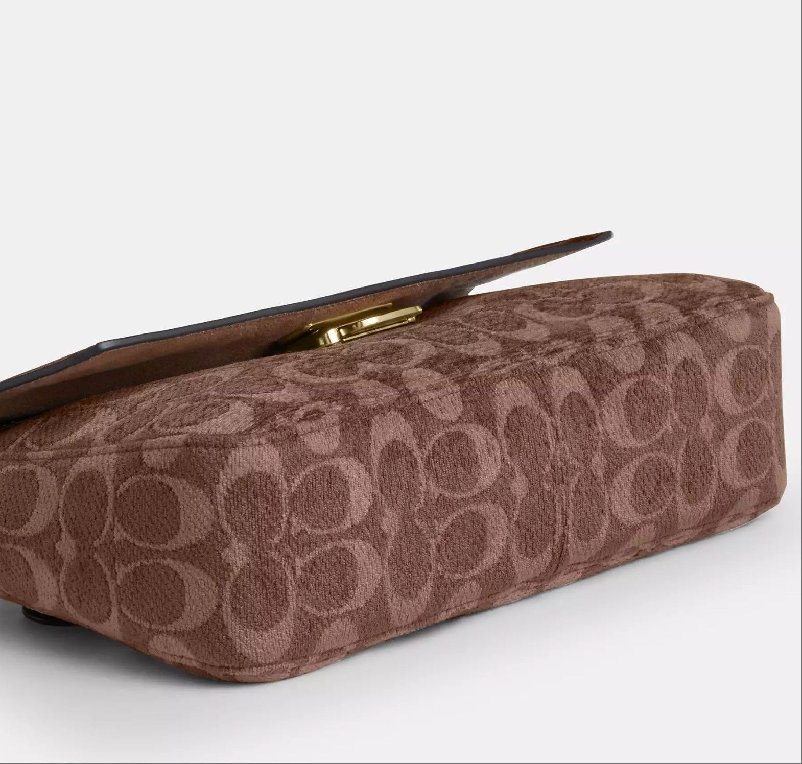 Coach Etta Small Flap Shoulder Bag In Signature Chenille CCV65 Size ONE SIZE - 11 Thumbnail