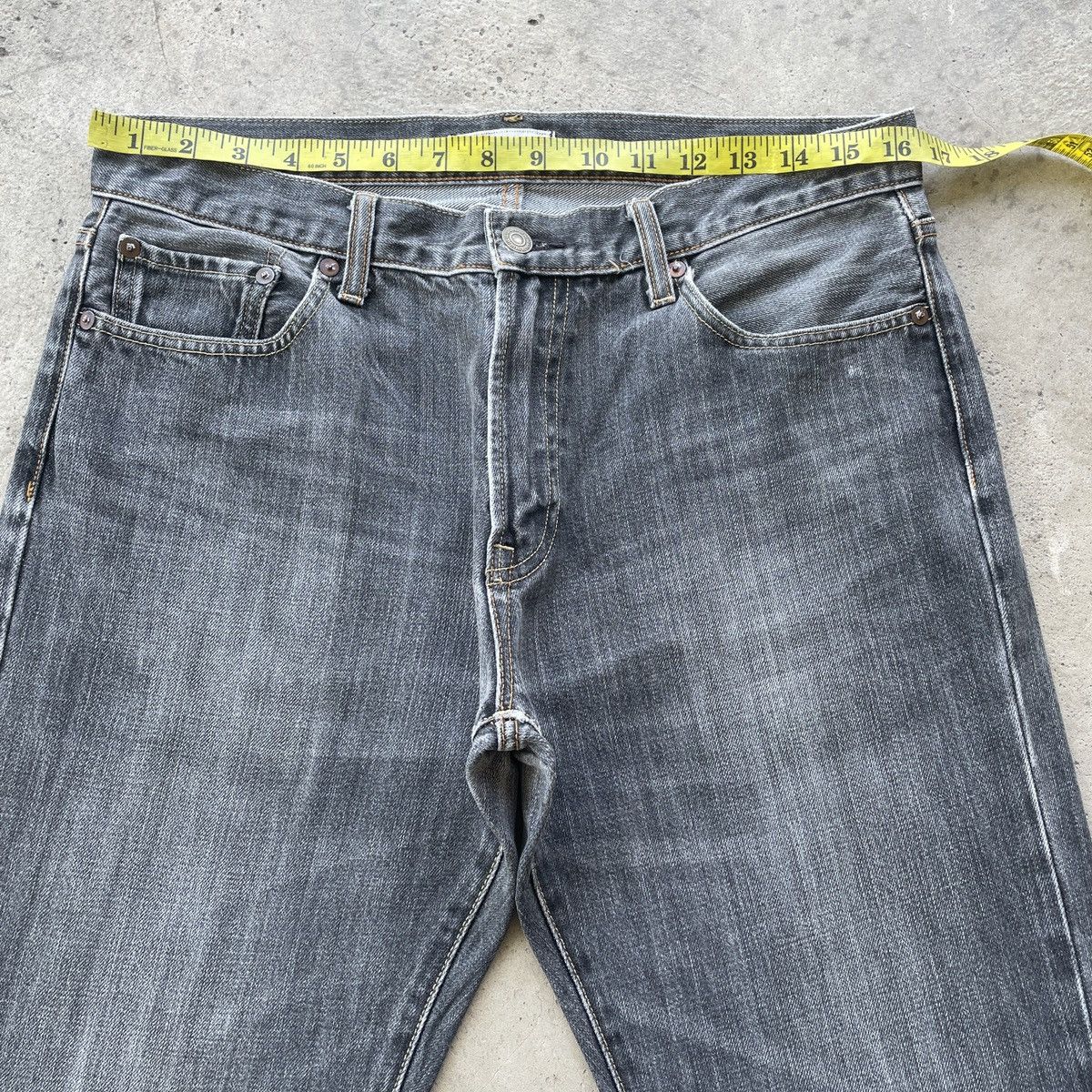 Japanese Brand W33x29 Vintage Japanese Black Faded Denim Jeans Pants Size US 33 - 5 Thumbnail