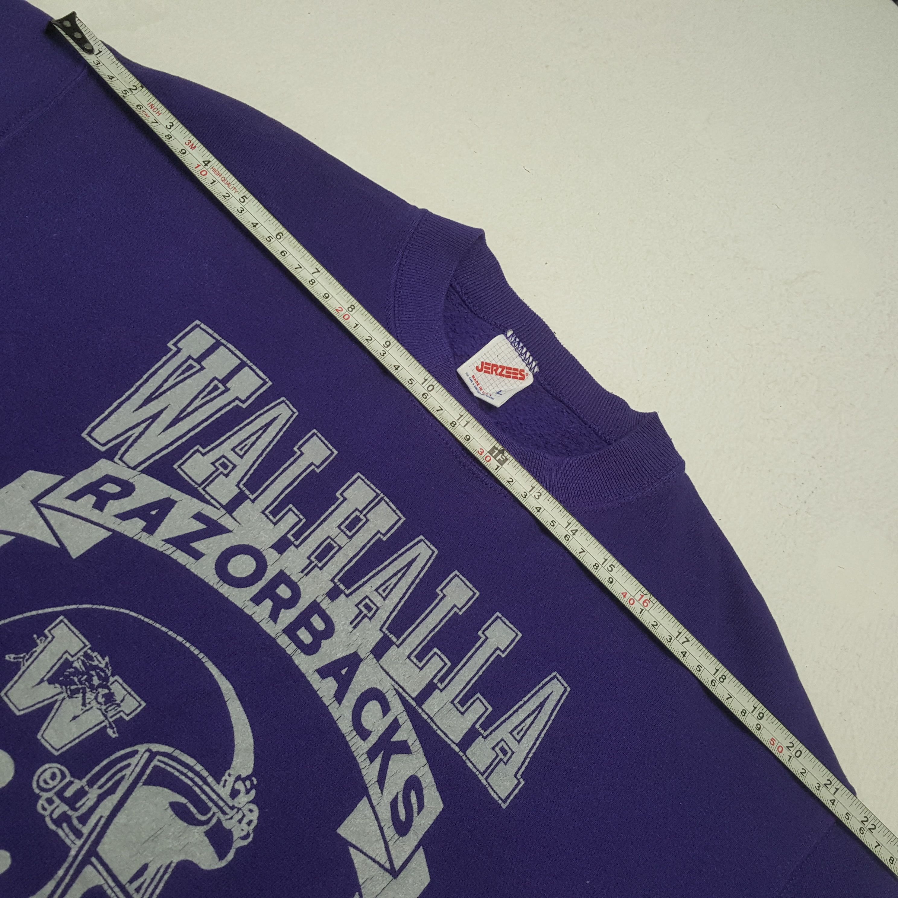 NFL × Vintage Vintage WALHALLA RAZORBACKS NFL Team Sweatshirt C286N27 Size US M / EU 48-50 / 2 - 5 Thumbnail