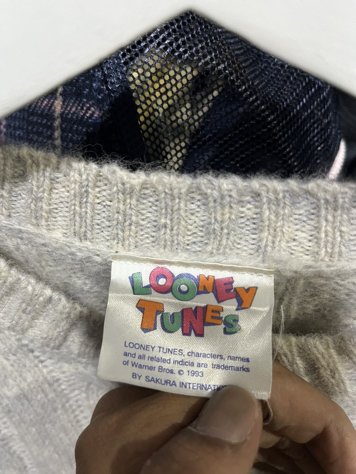 Warner Bros Sylvester Pussycat Looney Tunes Cartoon Wool Sweater 1993s Size US M / EU 48-50 / 2 - 4 Thumbnail