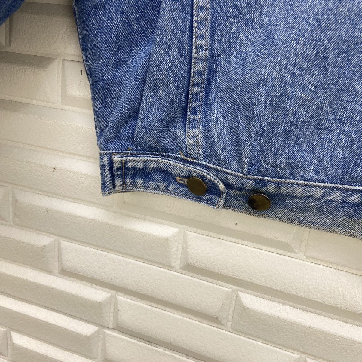 Japanese Brand × Vintage Vintage Japanese Brand Creem Trucker Denim Cropped Jacket Size US M / EU 48-50 / 2 - 15 Thumbnail