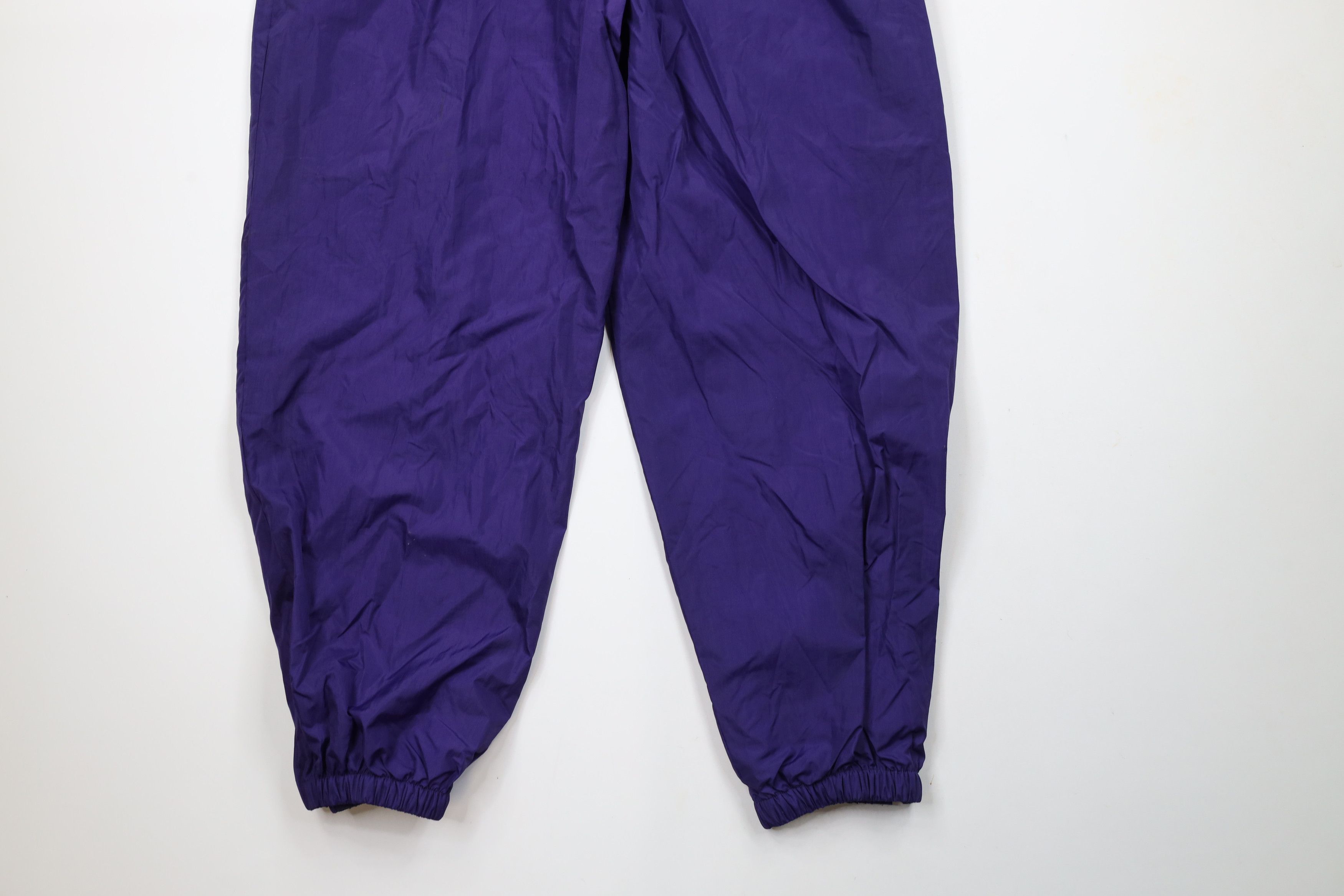Vintage Vintage 90s Streetwear Blank Lined Windbreaker Joggers Pants Size US 36 / EU 52 - 13 Thumbnail